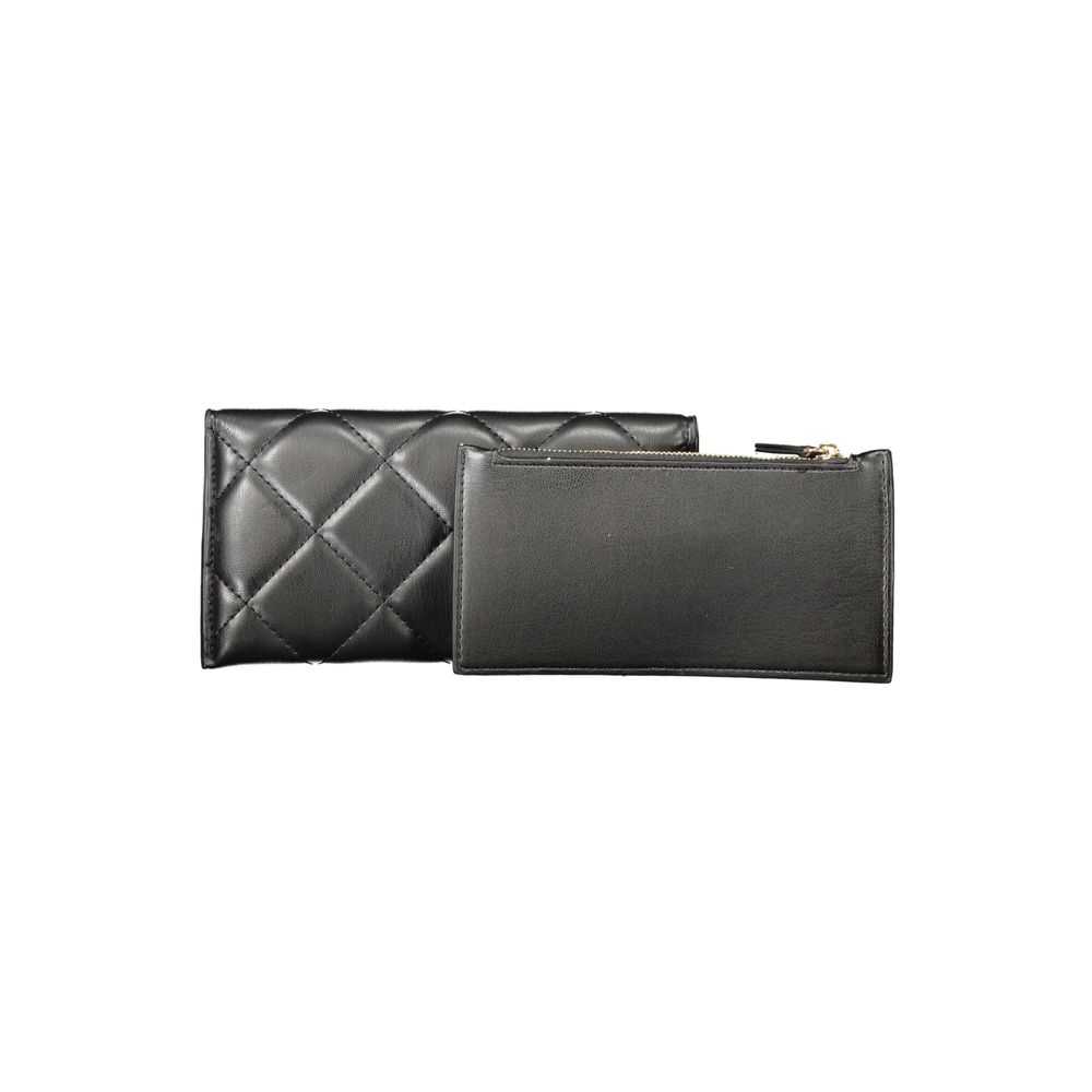 Mario Valentino Nero Poliuretano Women Wallet | Regal Royce