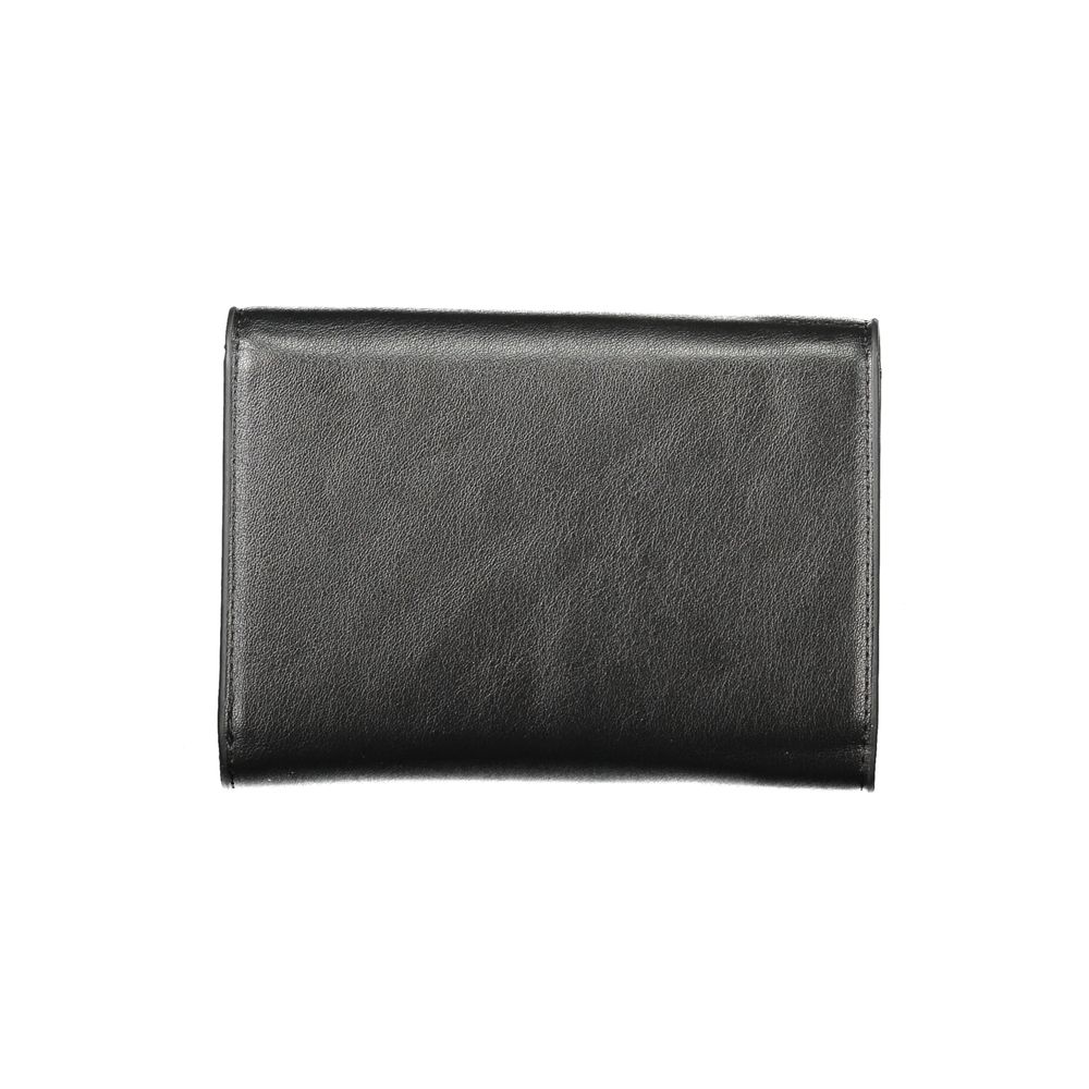 Mario Valentino Nero Polyurethane Woman Wallet | Regal Royce
