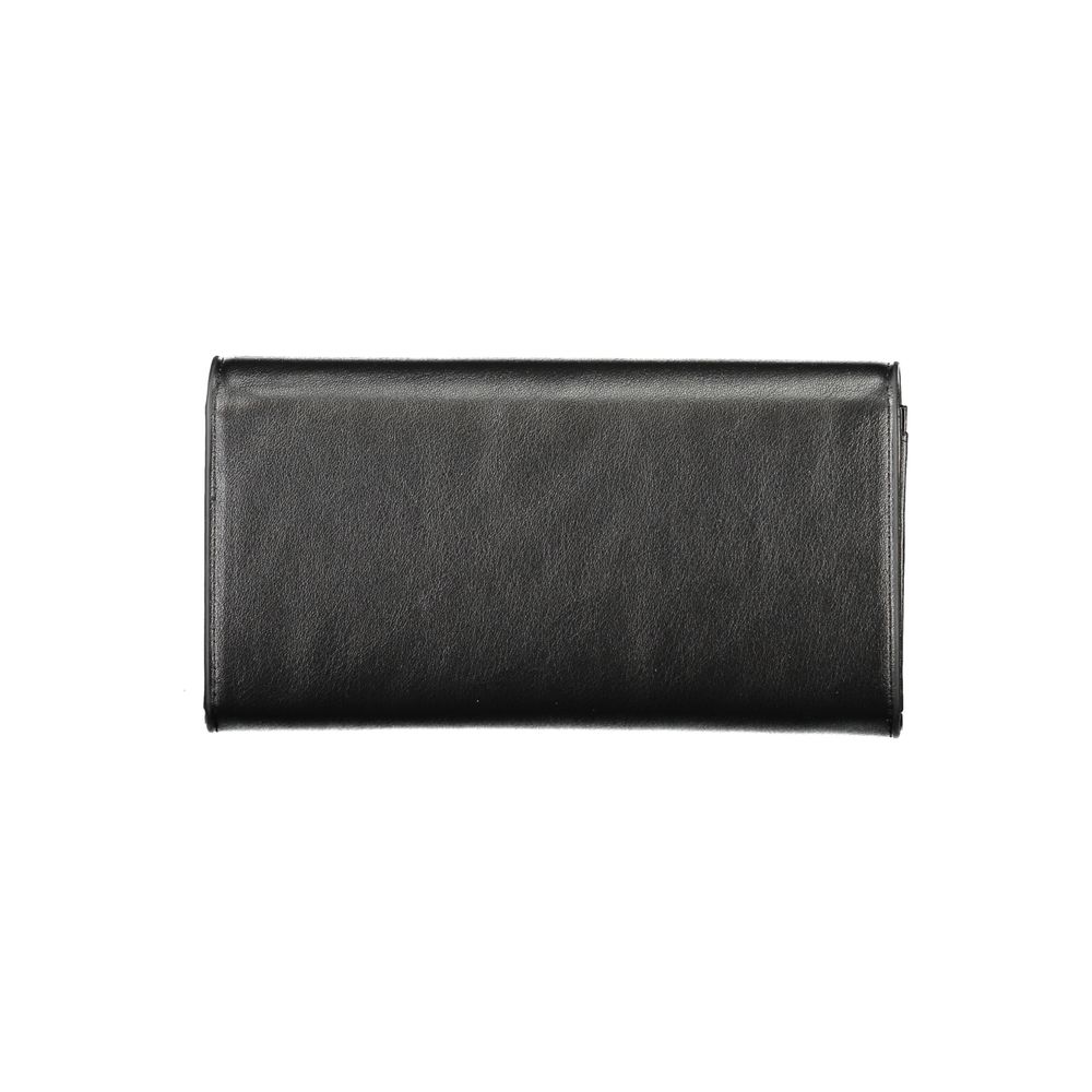 Mario Valentino Black Polyurethane Women Wallet | Regal Royce