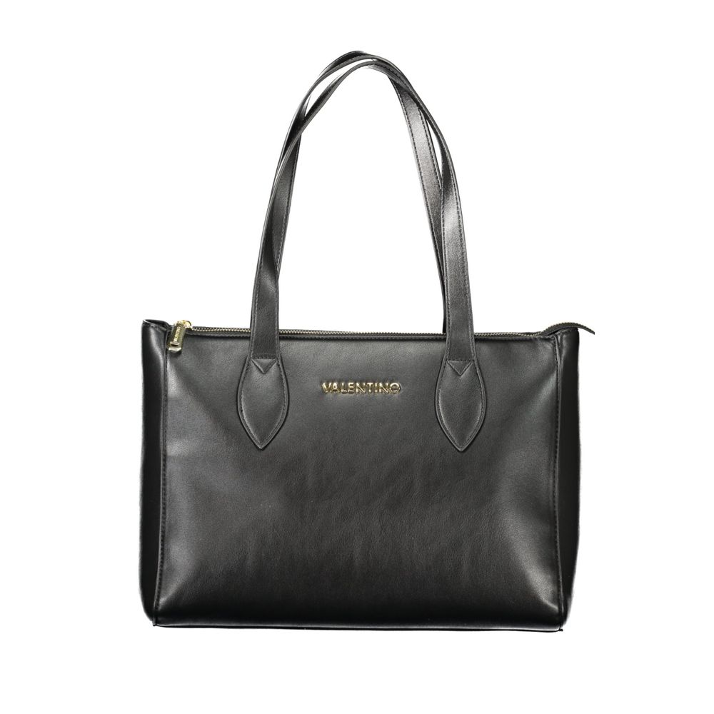 Mario Valentino Black Polyurethane Women's Bag | Regal Royce