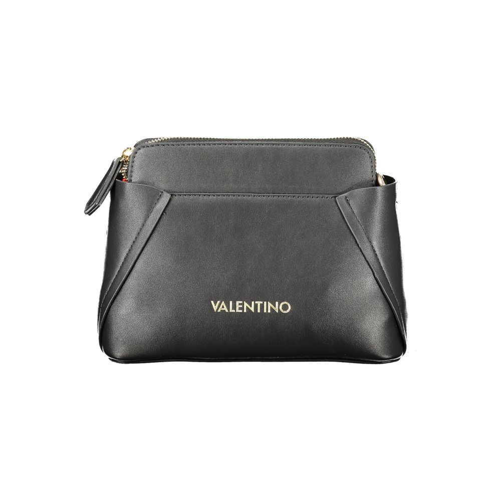 Mario Valentino Black Polyurethane Shoulder Bag | Regal Royce