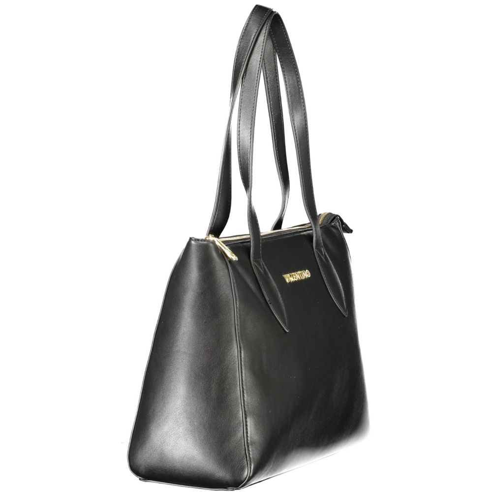 Mario Valentino Black Polyurethane Women's Bag | Regal Royce