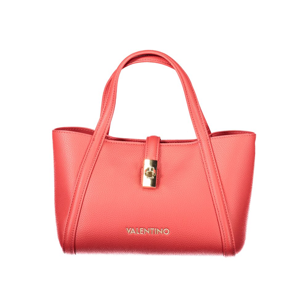 Mario Valentino Red Polyurethane Women Handbag | Regal Royce