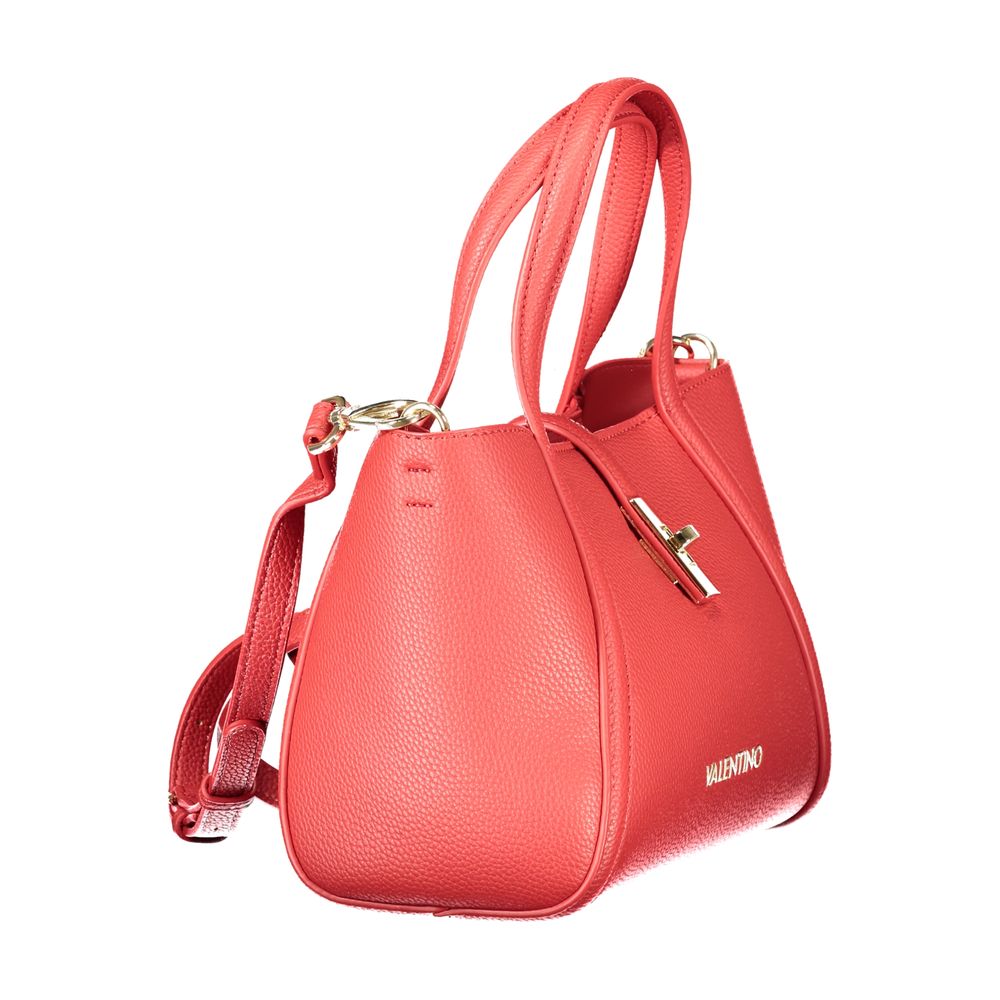 Mario Valentino Red Polyurethane Women Handbag | Regal Royce