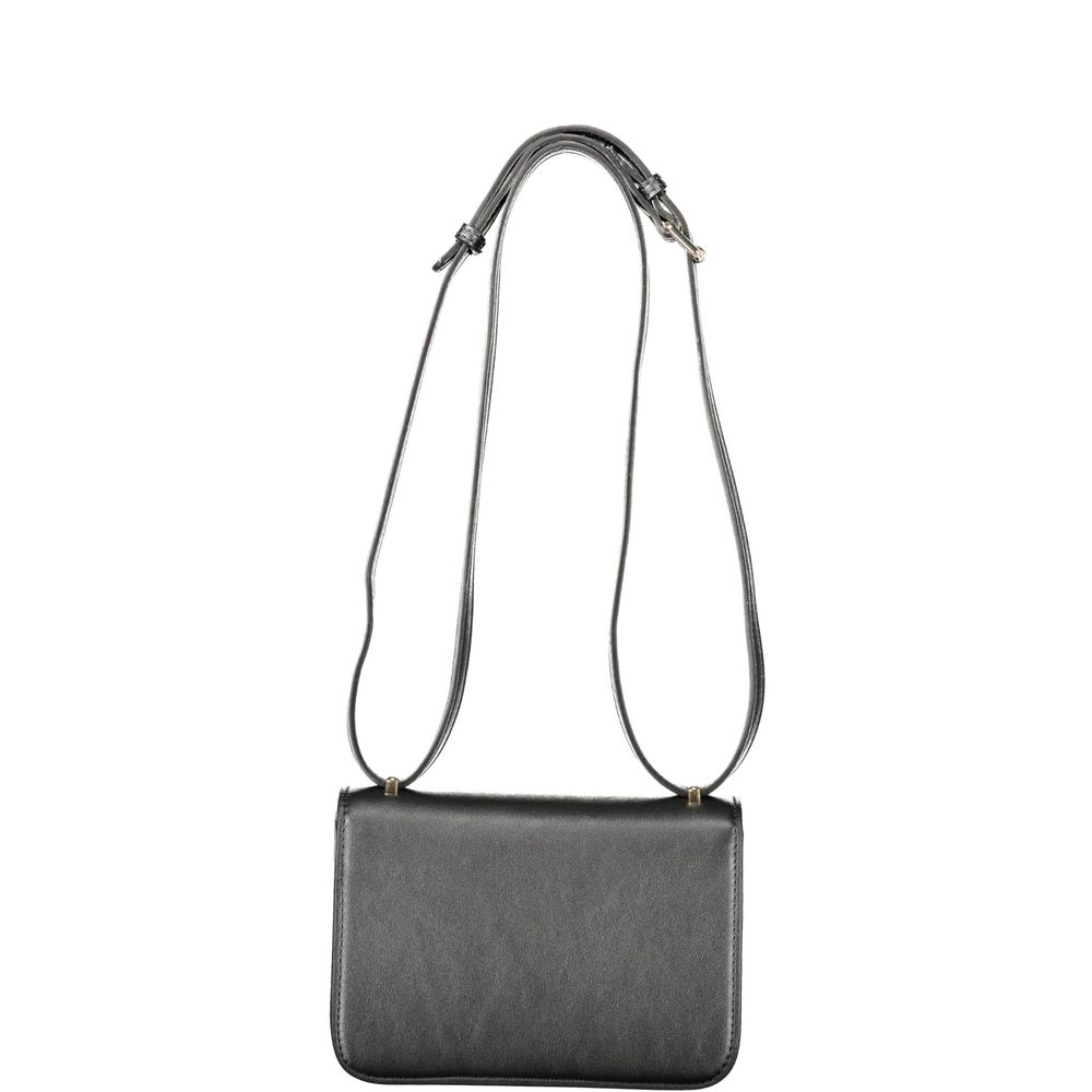 Mario Valentino Black Polyurethane Womens Bag | Regal Royce