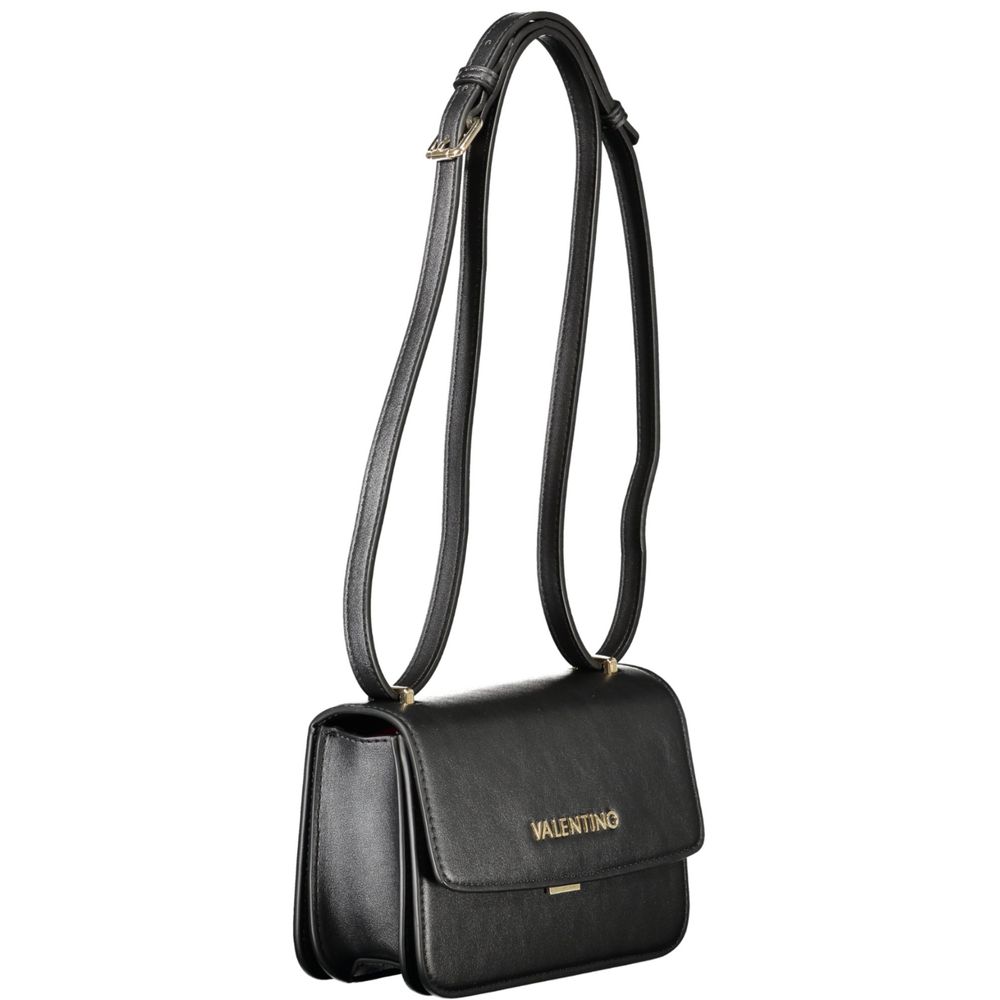 Mario Valentino Black Polyurethane Womens Bag | Regal Royce