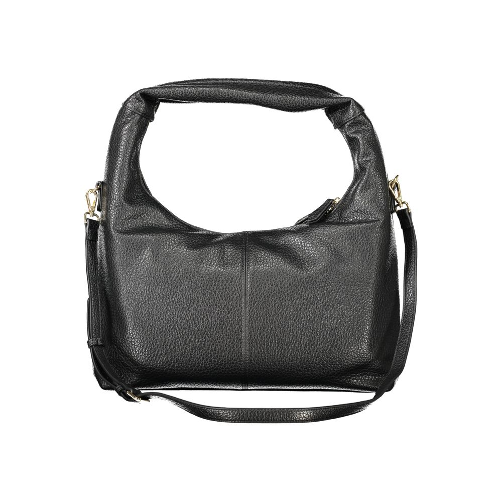Mario Valentino Black Polyurethane Women's Bag | Regal Royce