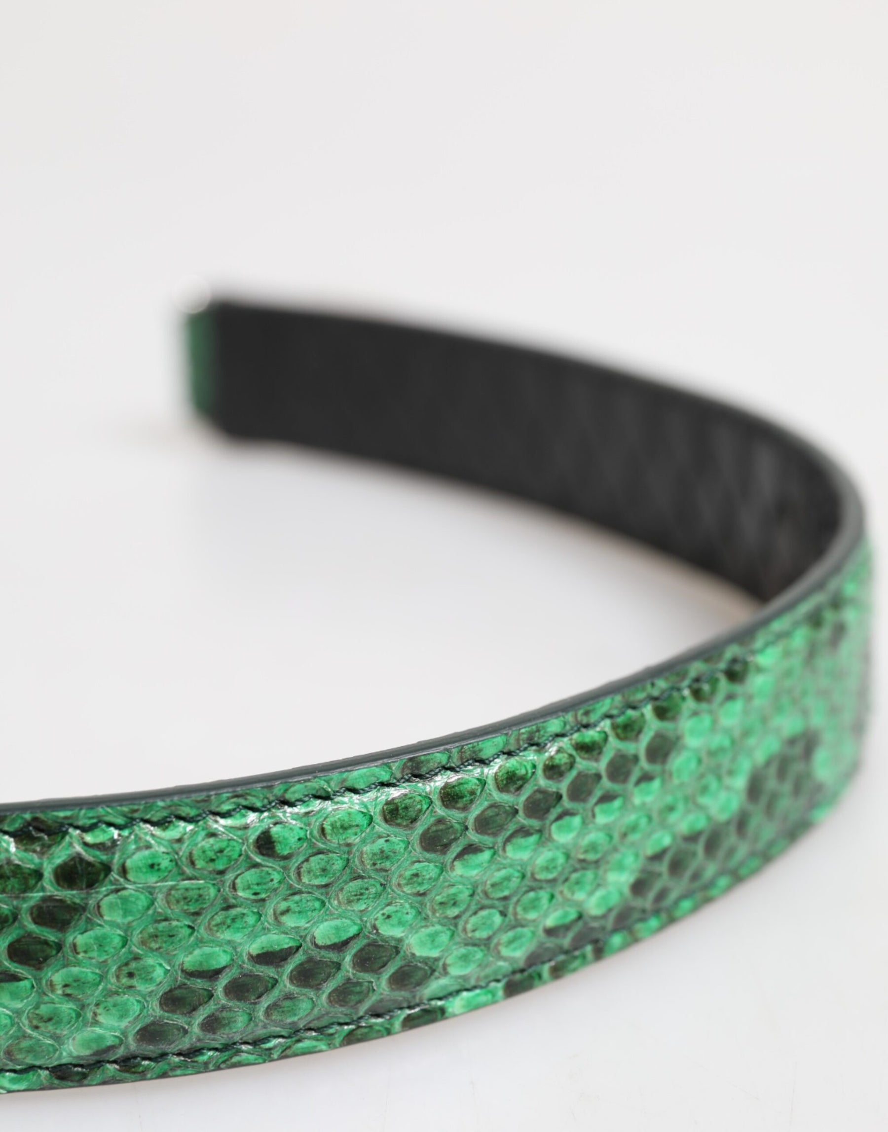 Dolce & Gabbana Black Green Exotic Leather Bag Shoulder Strap | Regal Royce