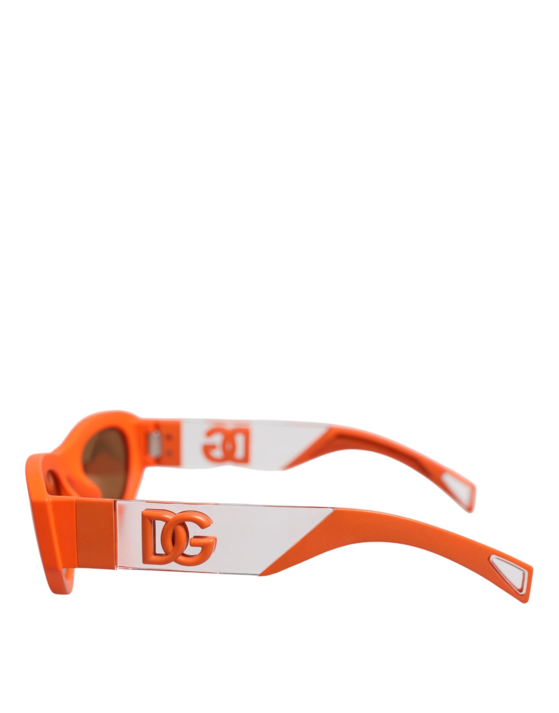 Dolce & Gabbana Orange Reborn To Live Oval Frame Logo Eyewear Sunglasses | Regal Royce