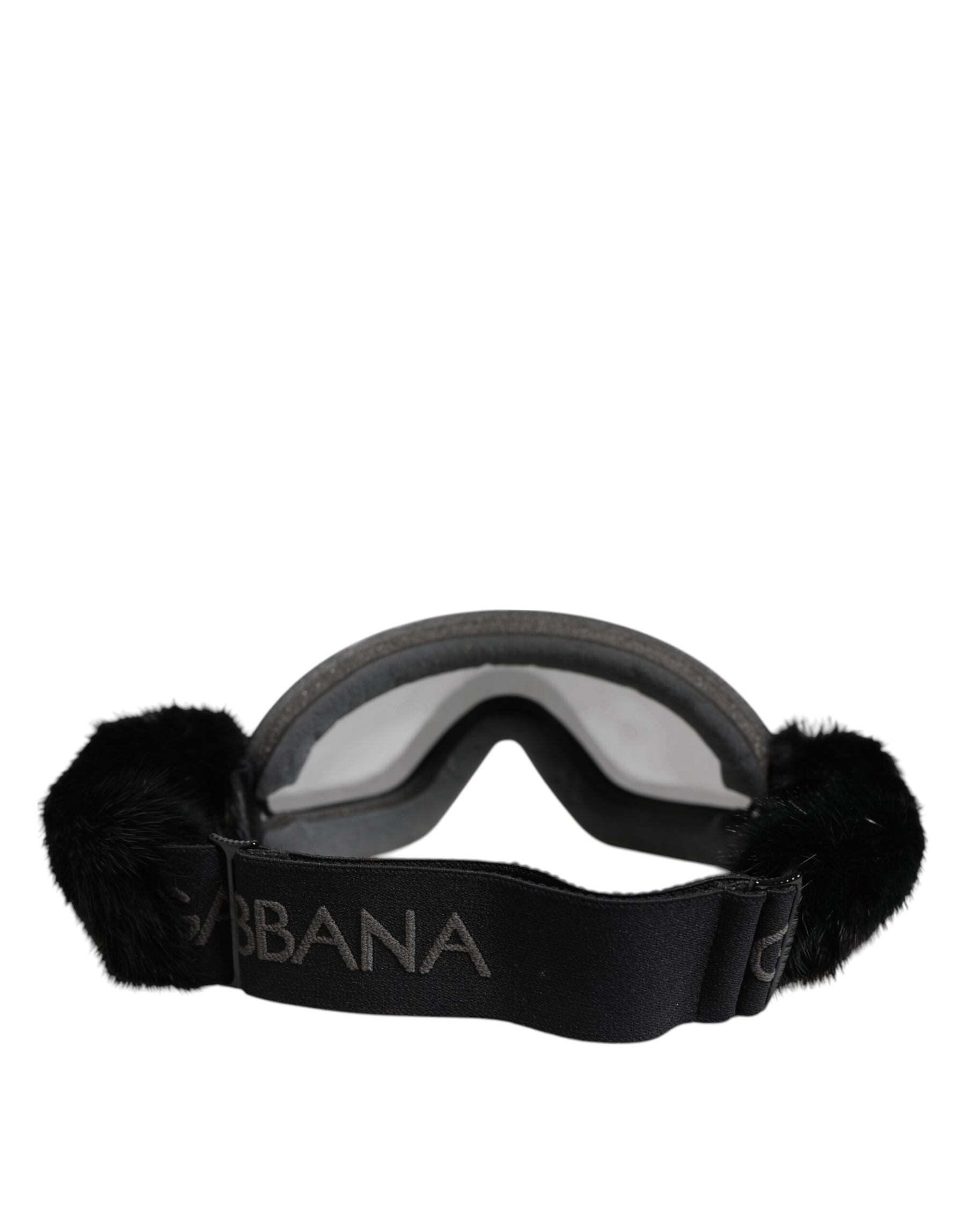 Dolce & Gabbana Black Bi0759 Lace Mirrored Ski Goggles Mask Sunglasses | Regal Royce