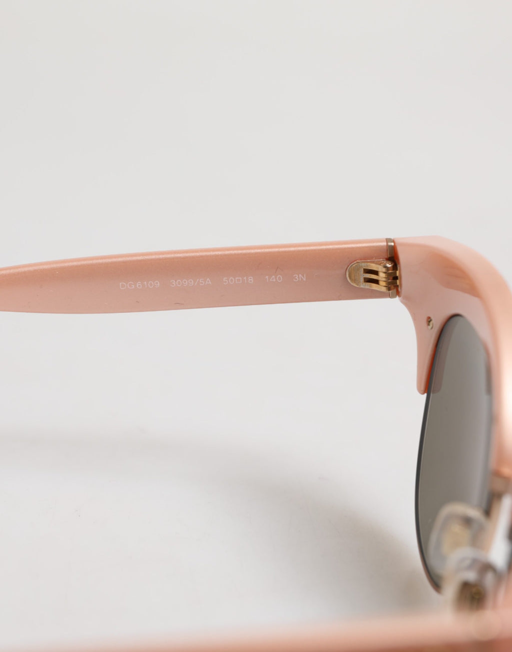 Dolce & Gabbana Pink Gold Mirrored Cat Eye DG6109 Sequined Sunglasses