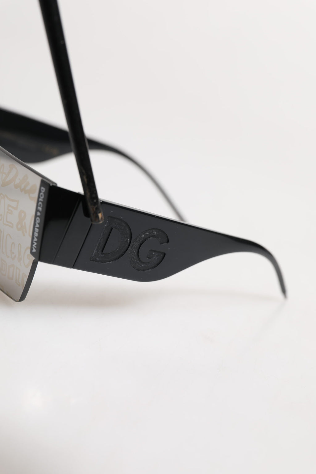 Dolce & Gabbana Black Metal Frame DNA Graffiti DG2233 Eyewear Sunglasses