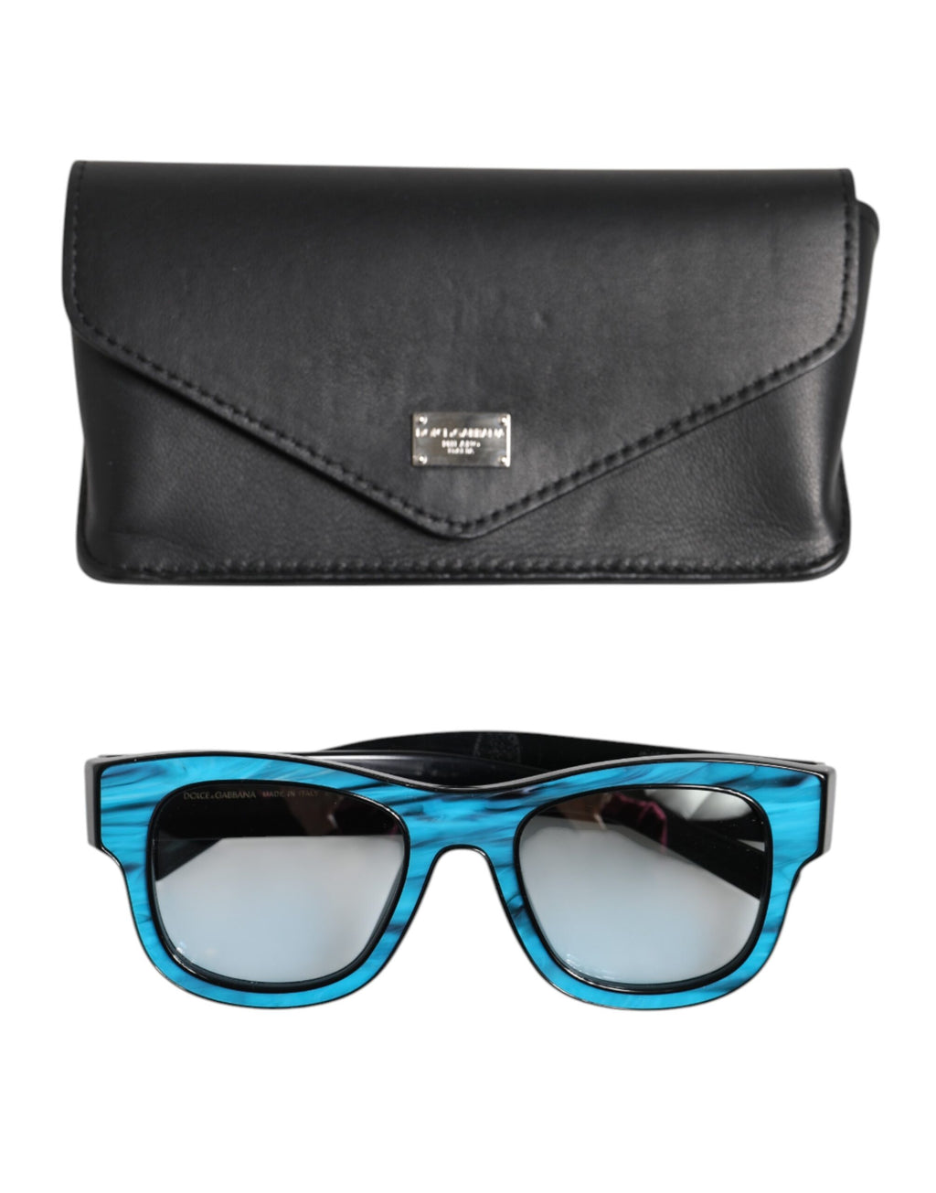 Dolce & Gabbana Blue Black Marbled Metal DG2215K Eyewear Sunglasses