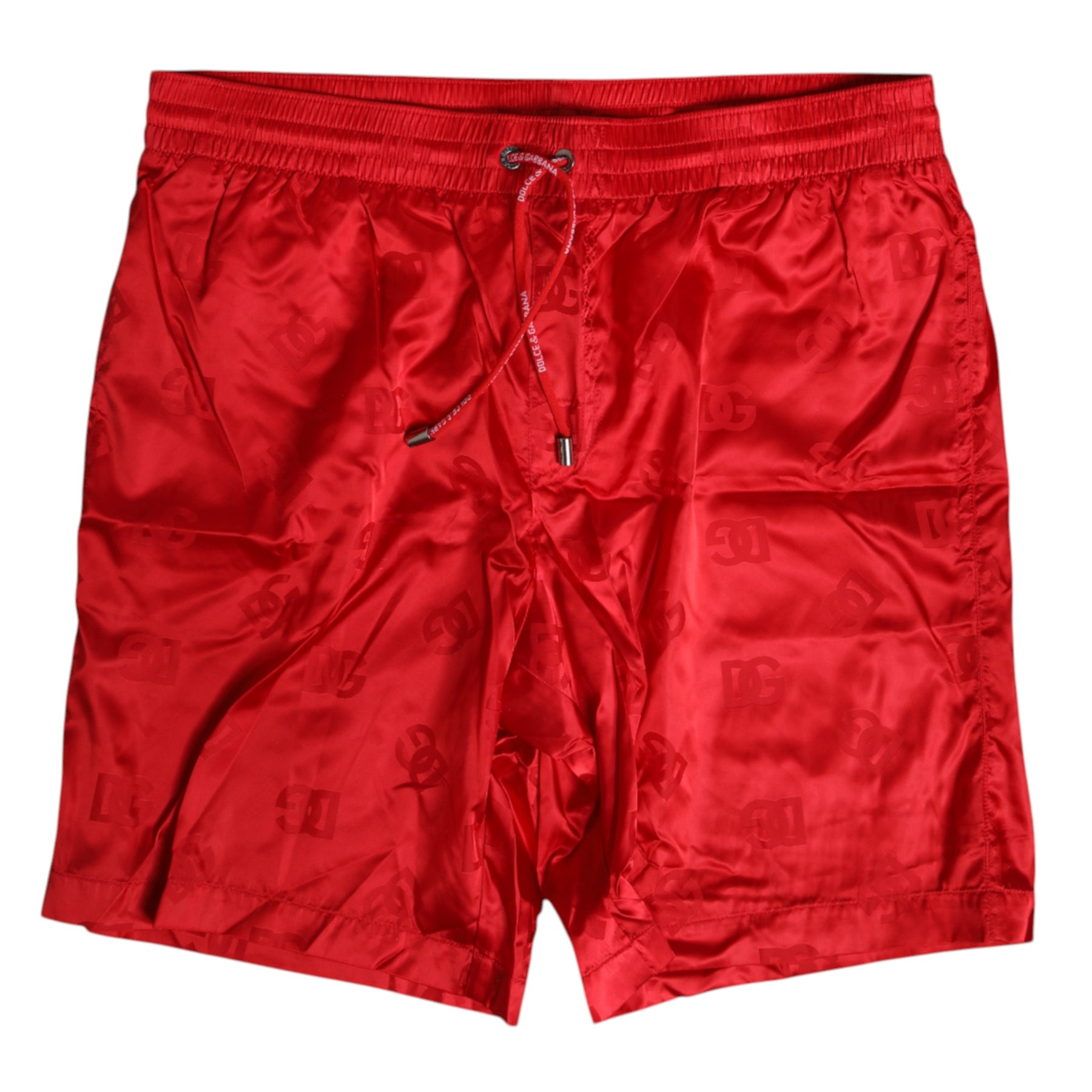 Dolce & Gabbana Red Nylon Drawstring Beachwear Shorts Swimwear | Regal Royce