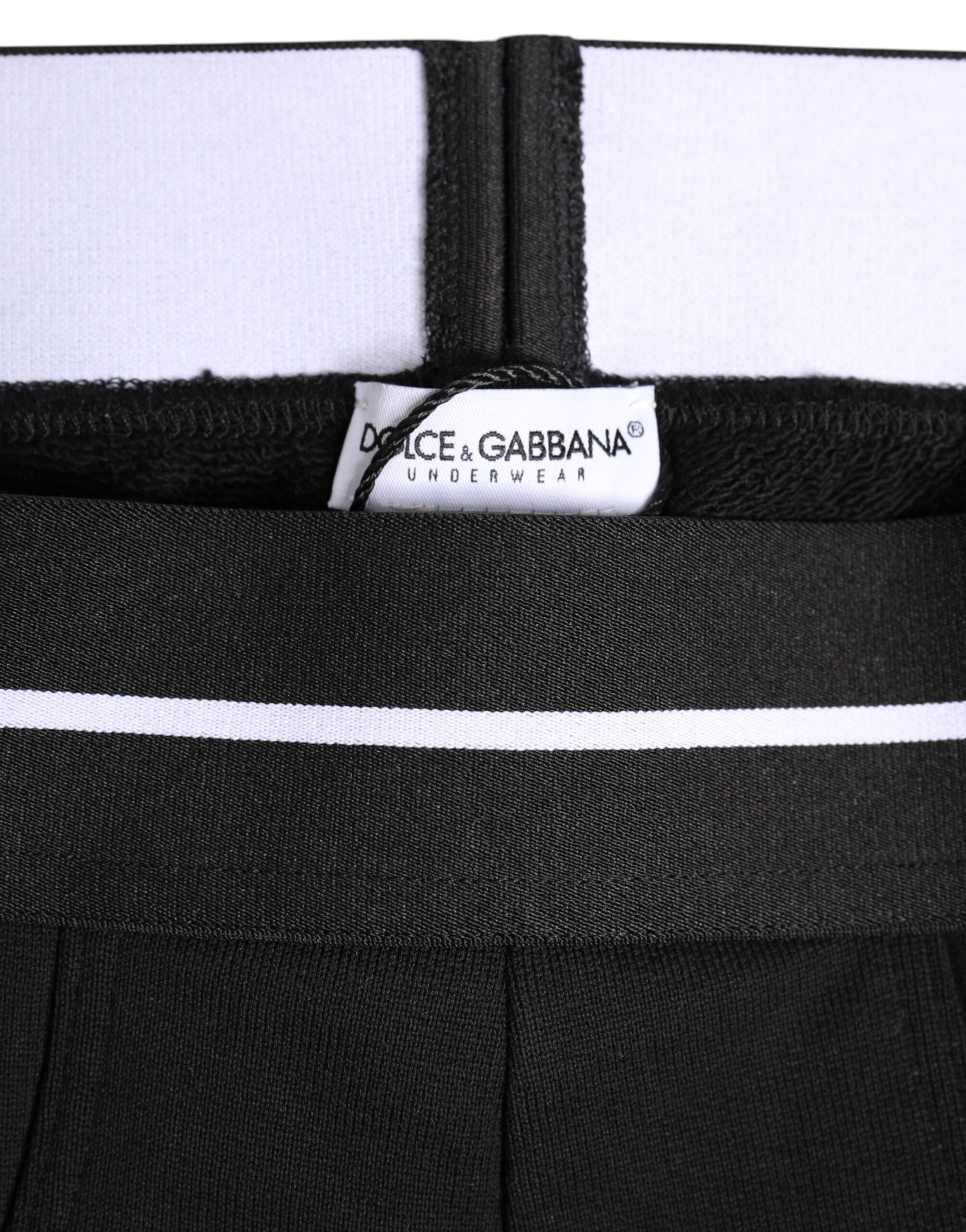 Dolce & Gabbana Black Cotton Stretch Regular Brief Underwear | Regal Royce