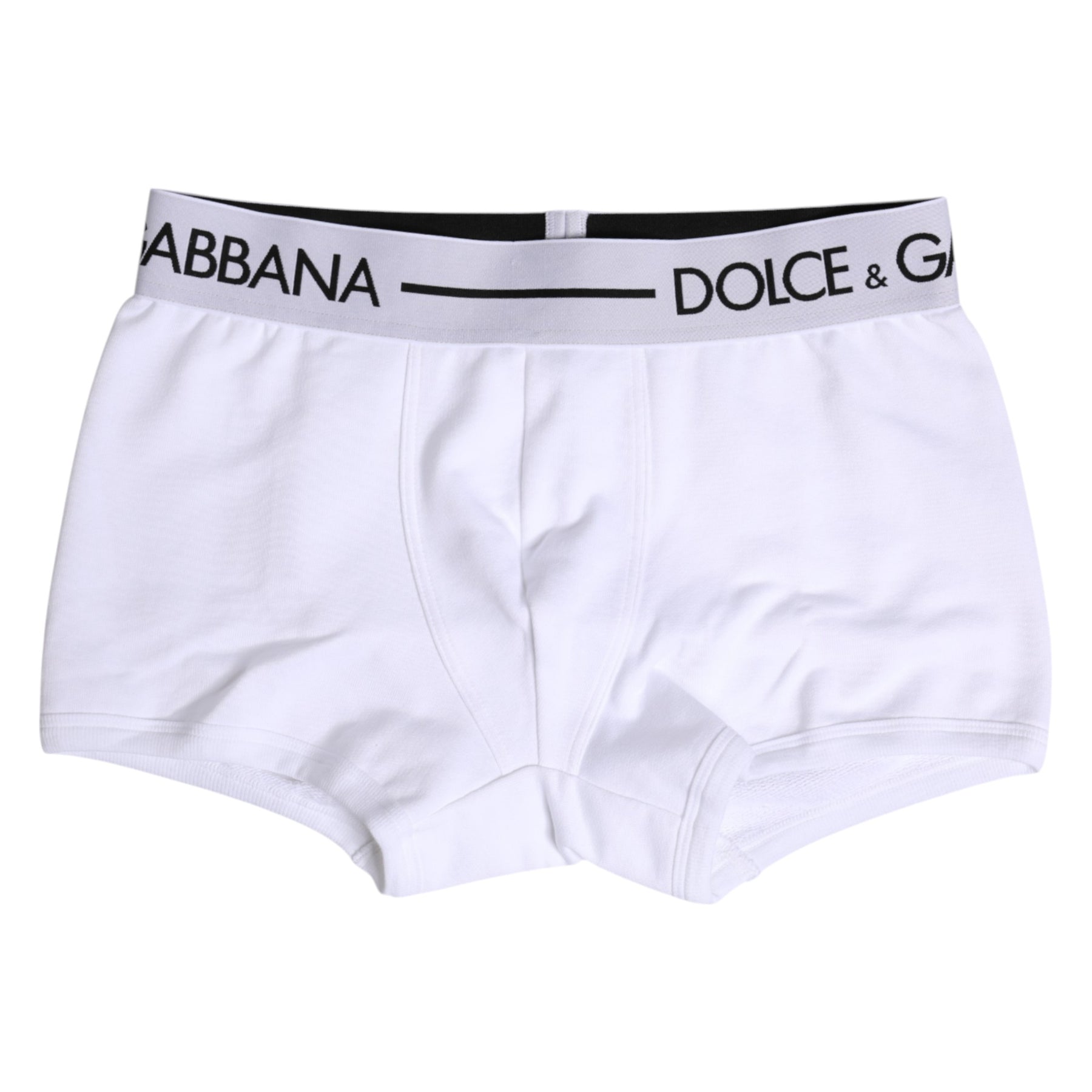 Dolce & Gabbana White Cotton Stretch Regular Boxer Underwear | Regal Royce