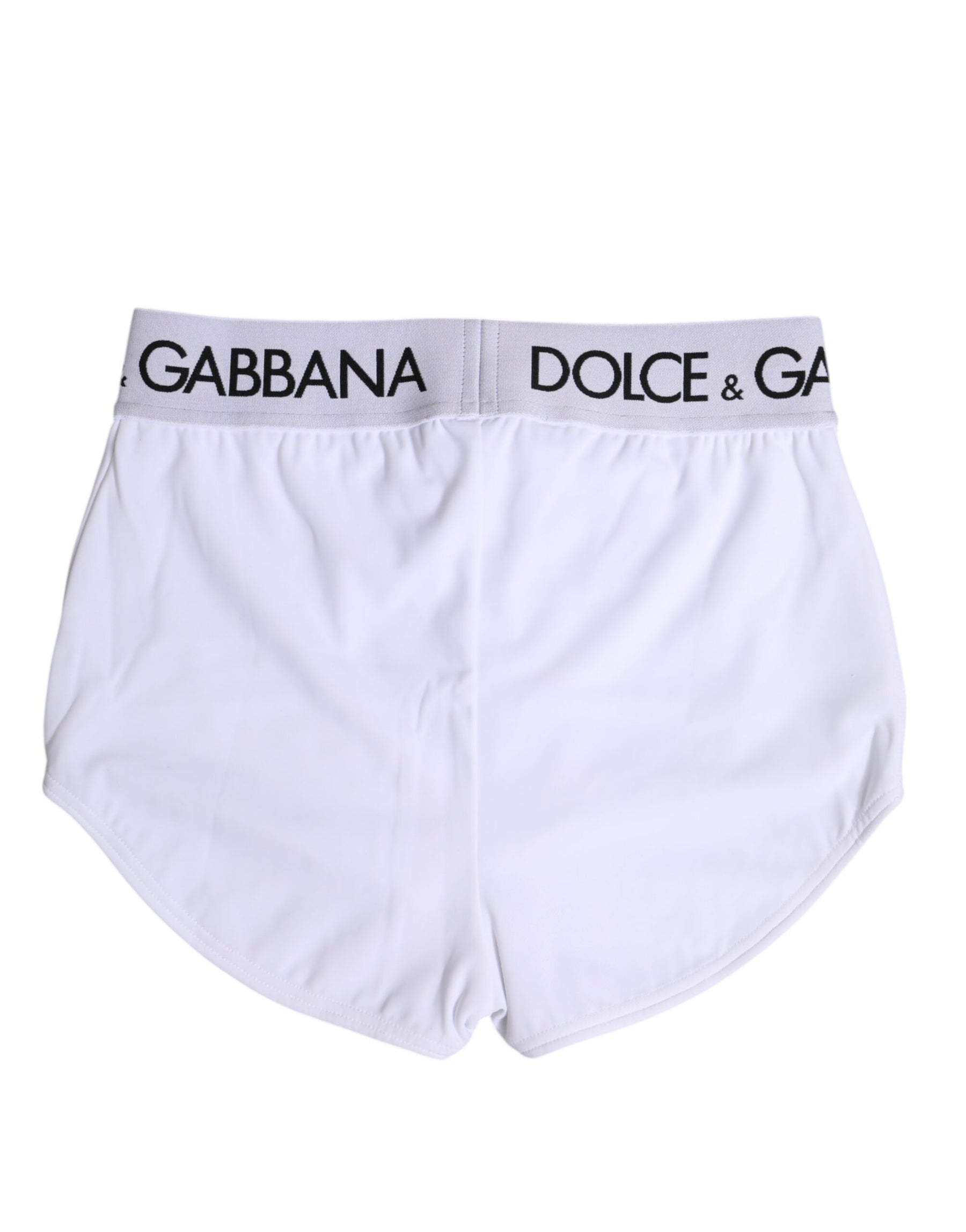 Dolce & Gabbana White Nylon Logo Waistband Boxer Brief Underwear | Regal Royce