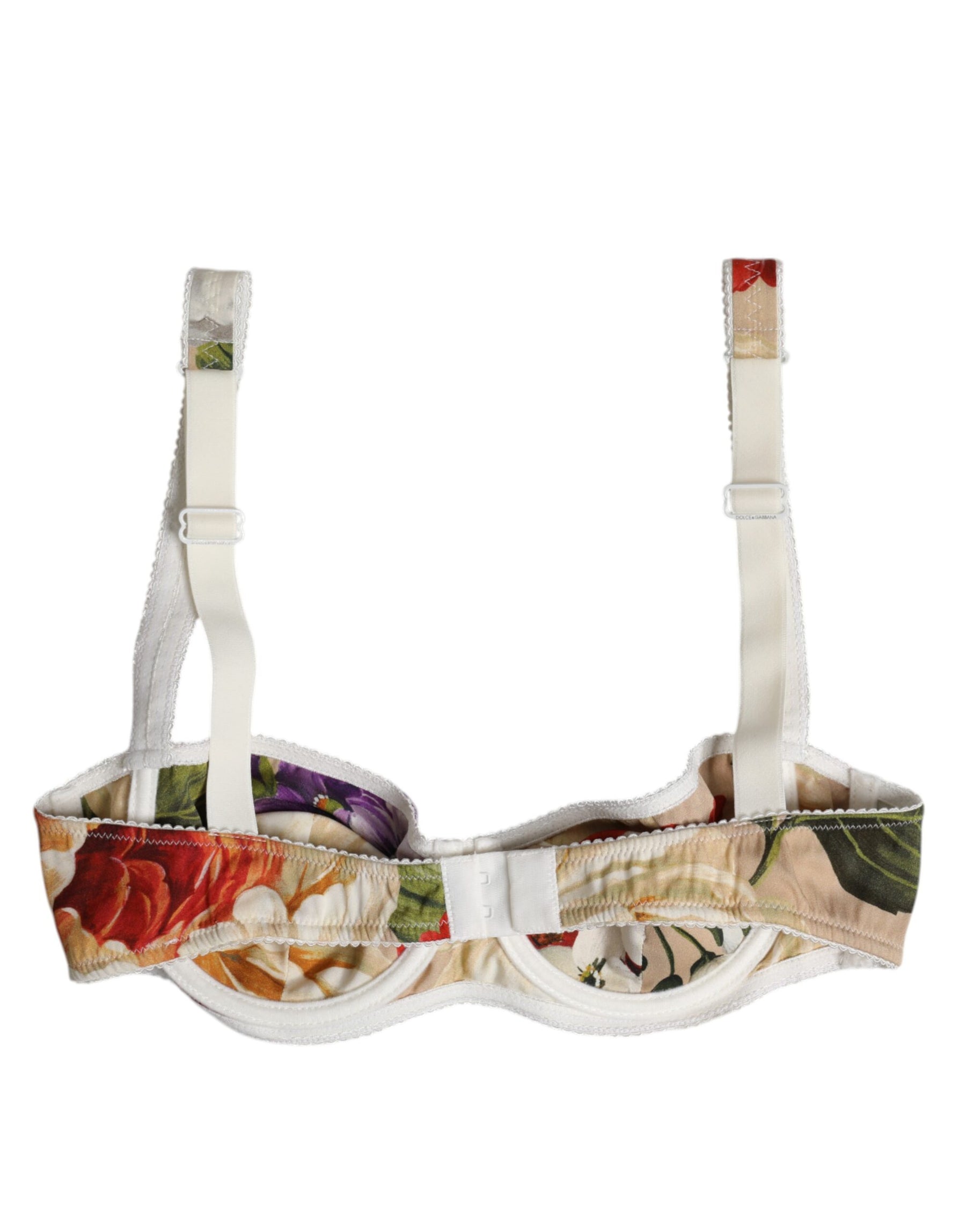 Dolce & Gabbana Beige Floral Balconcino Underwired Bra Underwear | Regal Royce