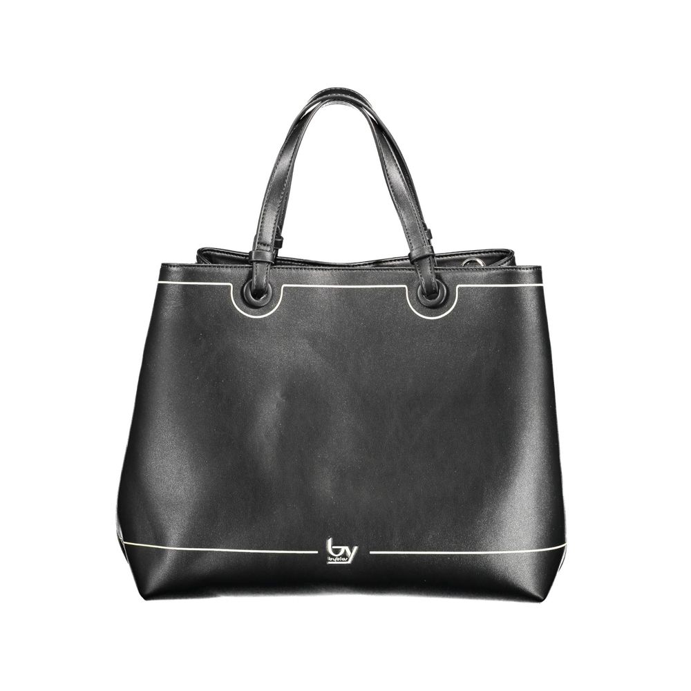 BYBLOS Black Polyurethane Women Handbag | Regal Royce