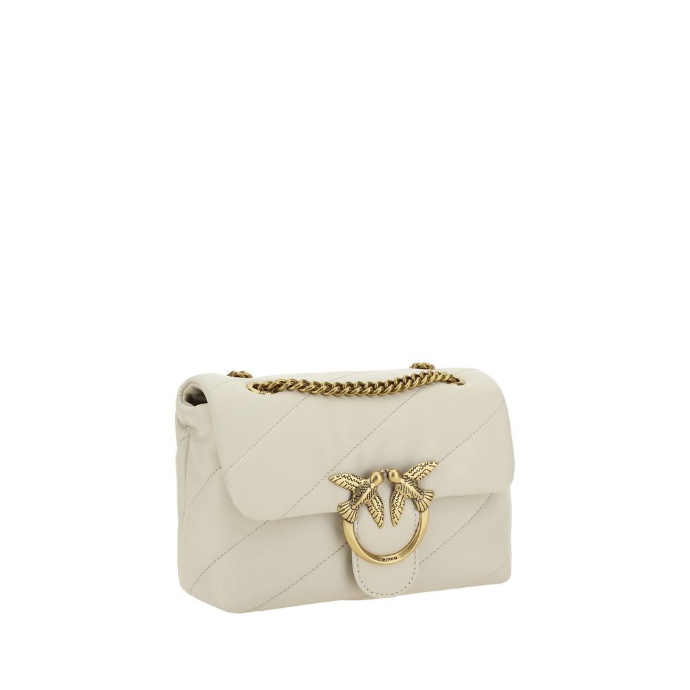 PINKO White Calf Leather Bos Taurus Shoulder Bag | Regal Royce