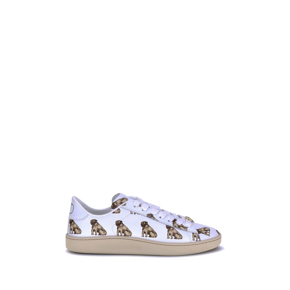 Valentino Garavani White Calf Leather Bos Taurus Low Top Sneakers | Regal Royce