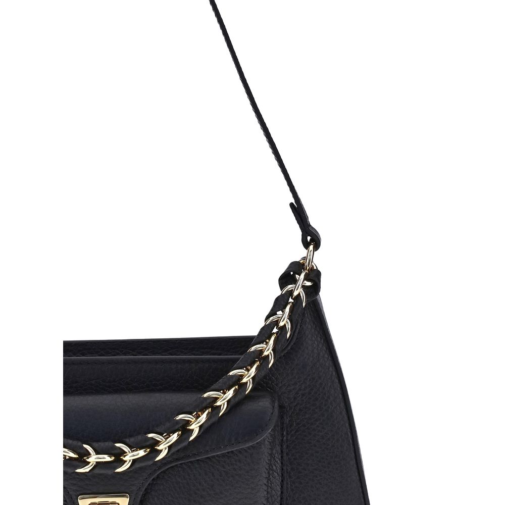 Coccinelle Black Calf Leather Bos Taurus Shoulder Bag | Regal Royce