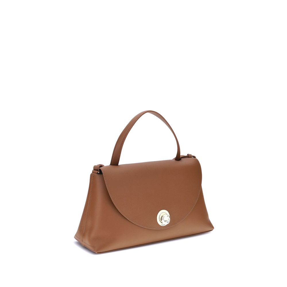 Coccinelle Brown Calf Leather Bos Taurus Handbag | Regal Royce