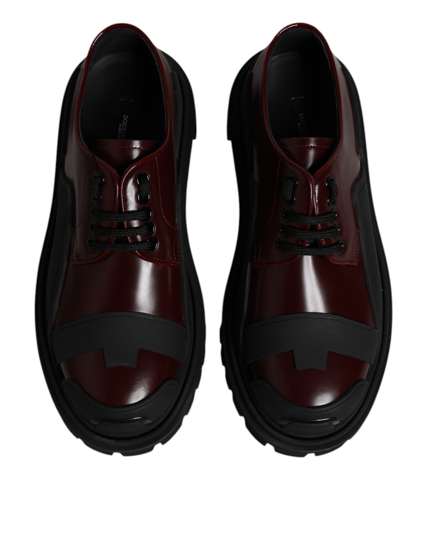 Dolce & Gabbana Red Leather Lace Up Trekking Dress Shoes | Regal Royce