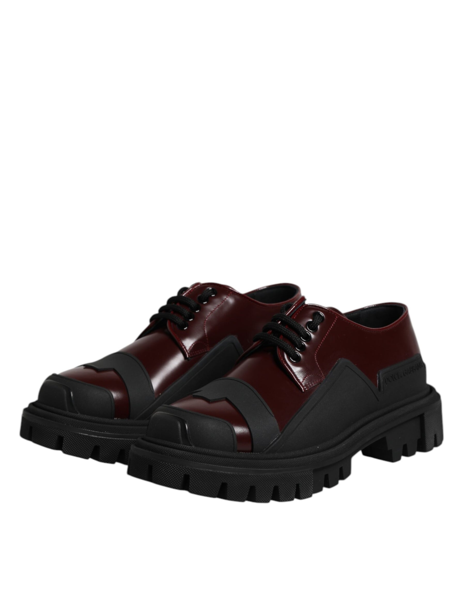 Dolce & Gabbana Red Leather Lace Up Trekking Dress Shoes | Regal Royce