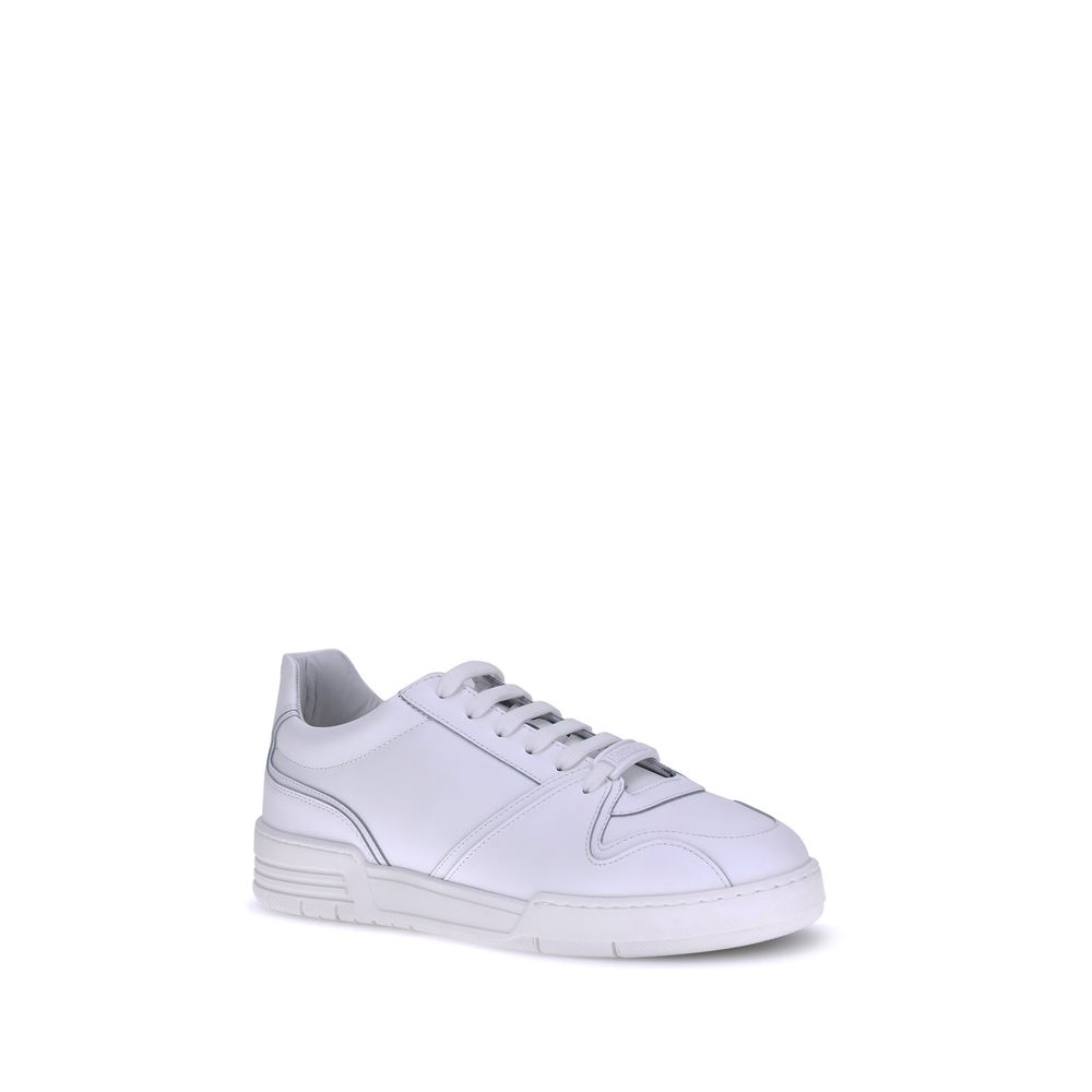 Moschino White Rubber Low Top Sneakers | Regal Royce