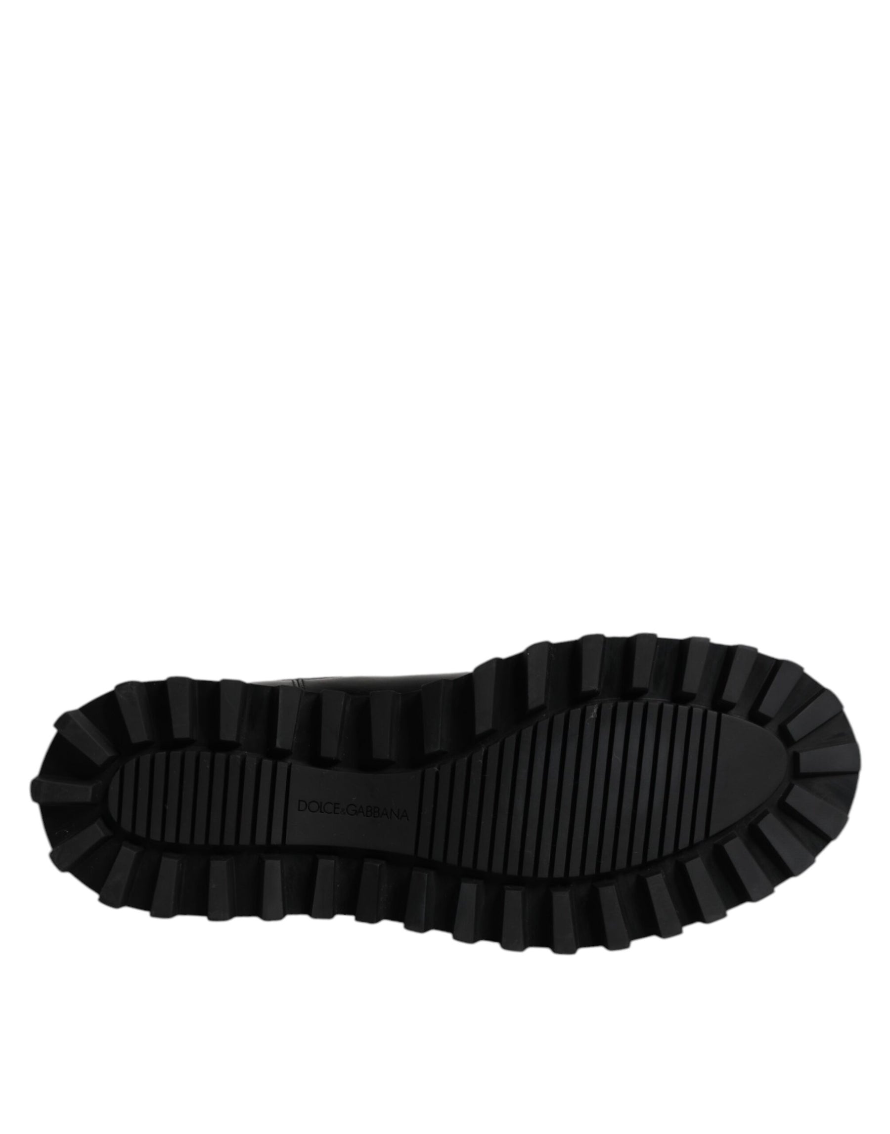 Dolce & Gabbana Black Belted DG Logo Men Chelsea Boots Shoes | Regal Royce