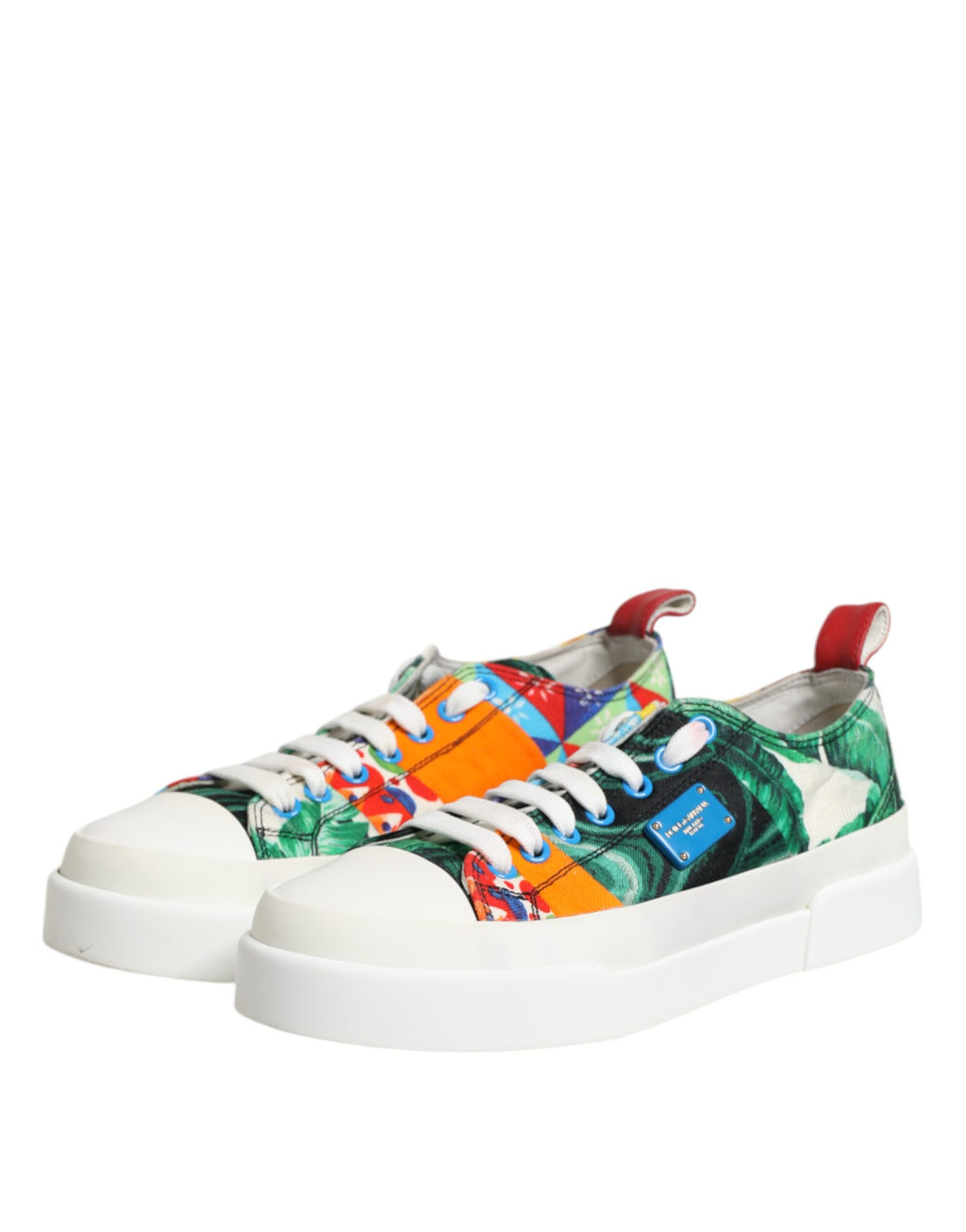 Dolce & Gabbana Multicolor Patchwork Low Top Sneakers Shoes