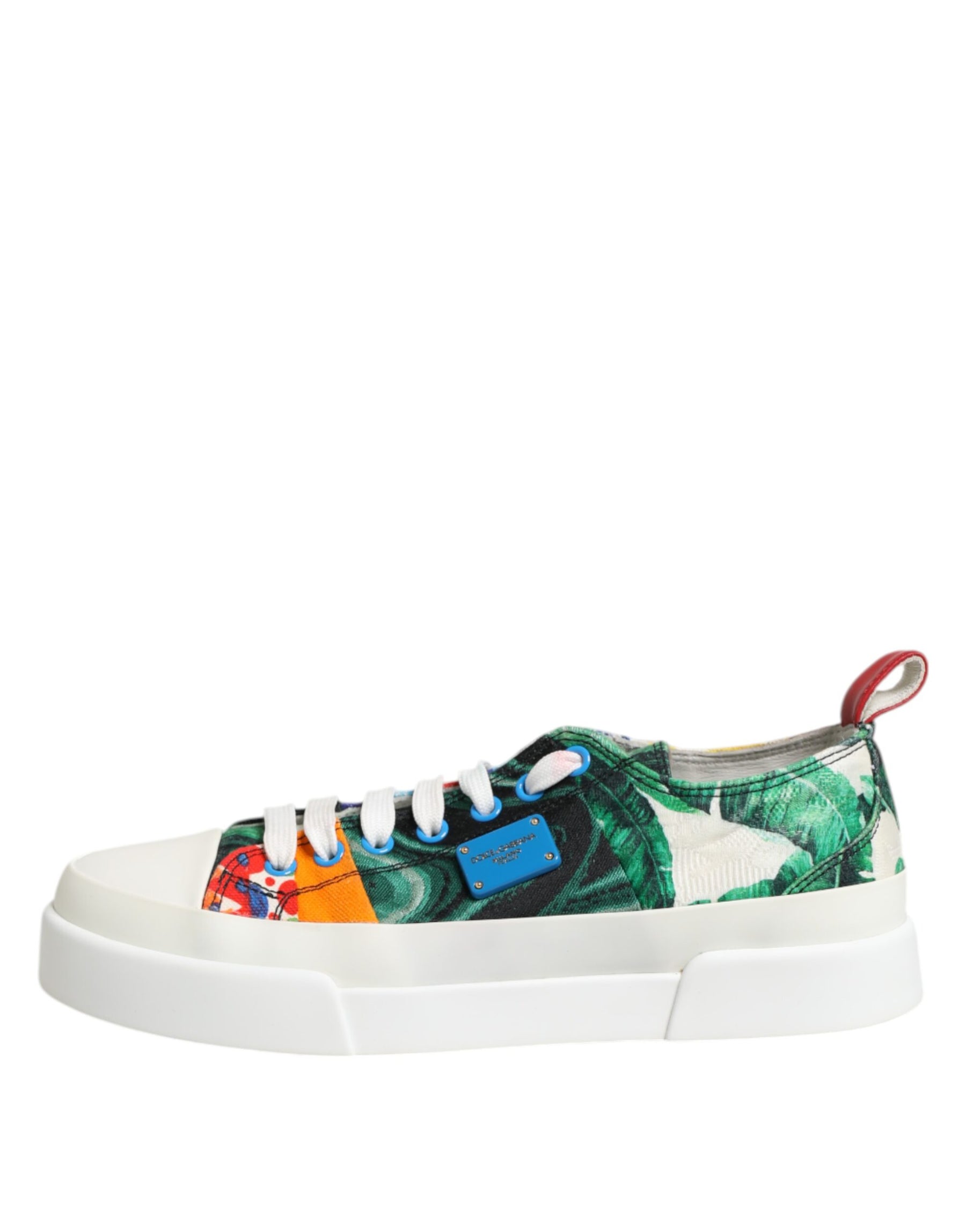 Dolce & Gabbana Multicolor Patchwork Low Top Sneakers Shoes | Regal Royce
