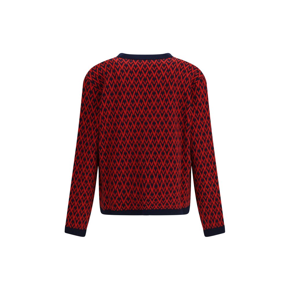 Valentino Multicolor Fleece Wool Cardigan | Regal Royce