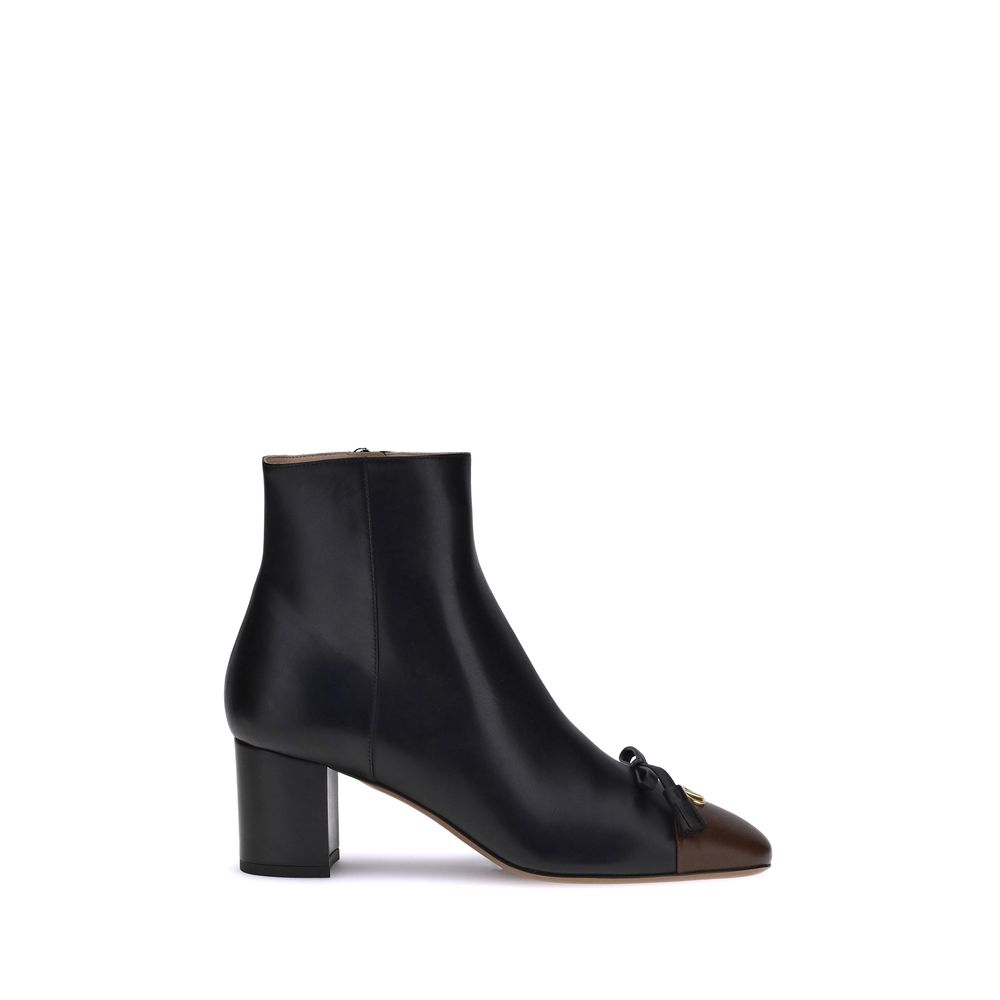 Valentino Garavani Black Goatskin Ankle Boots | Regal Royce