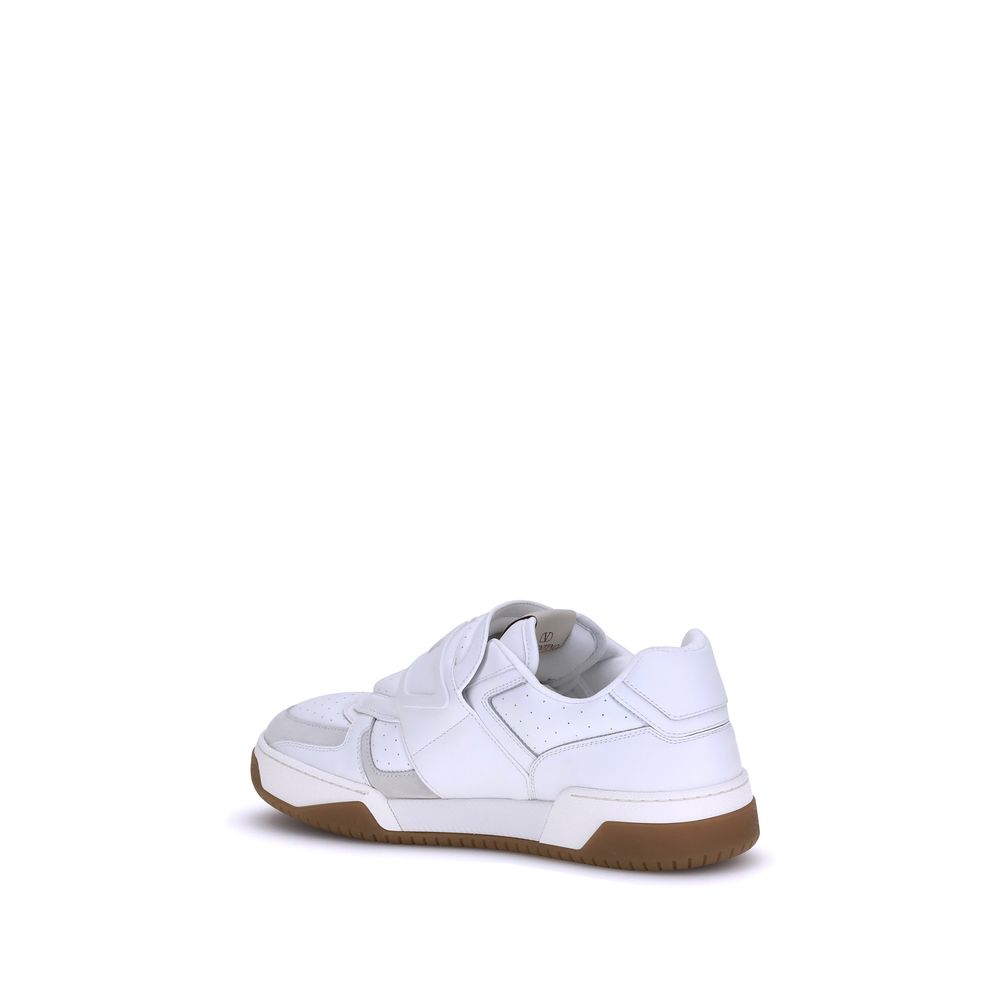 Valentino Garavani White Calf Leather Bos Taurus Athletic Sneakers | Regal Royce