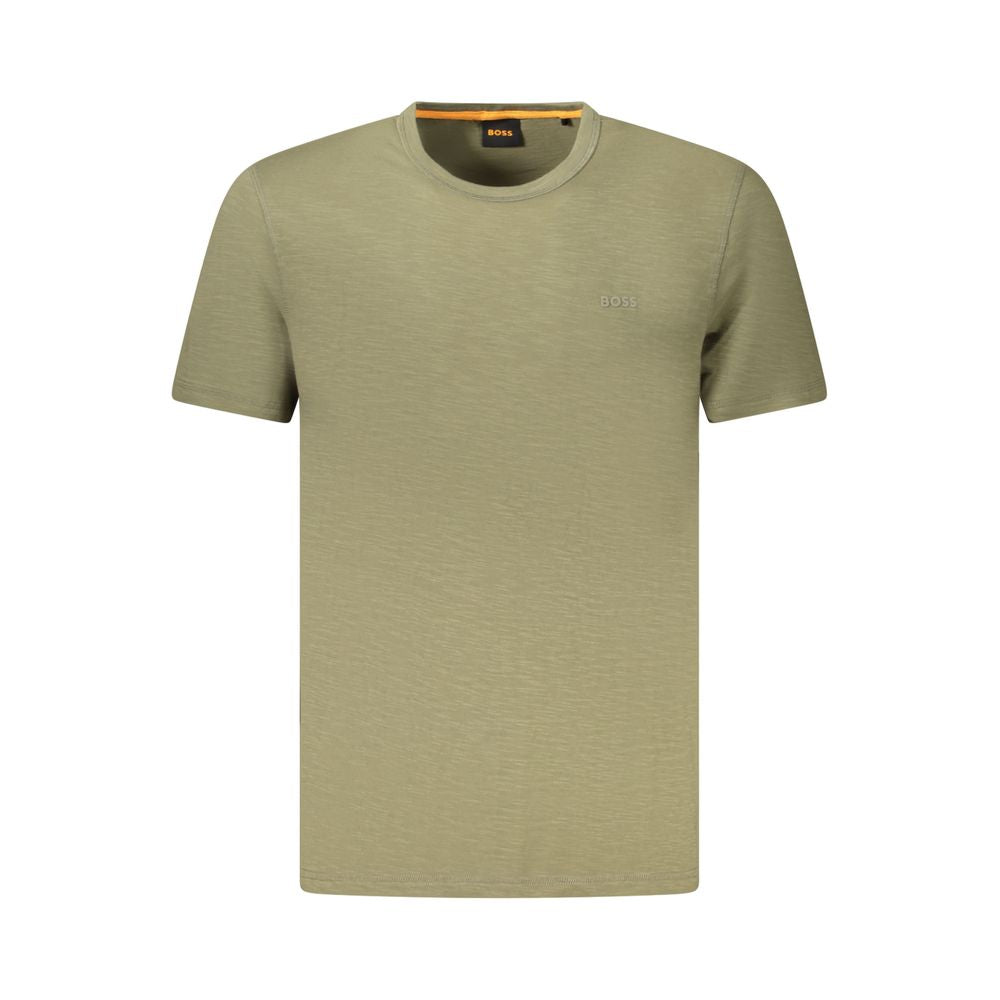 Hugo Boss Verde Cotton Men T-Shirt | Regal Royce