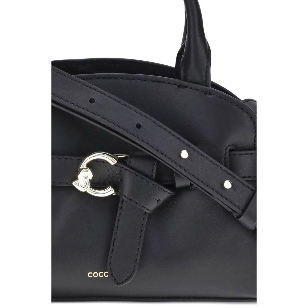Coccinelle Black Calf Leather Bos Taurus Handbag | Regal Royce