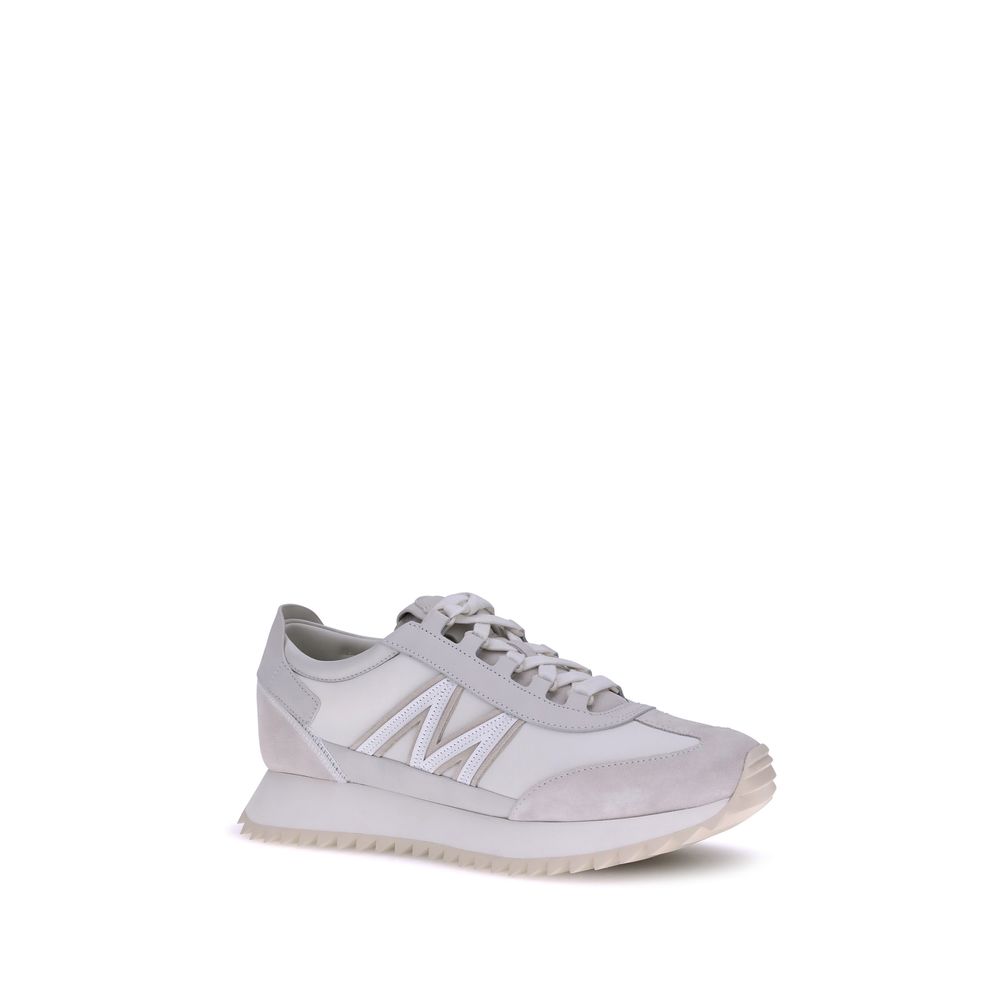 Moncler White Polyamide Low Top Sneakers | Regal Royce