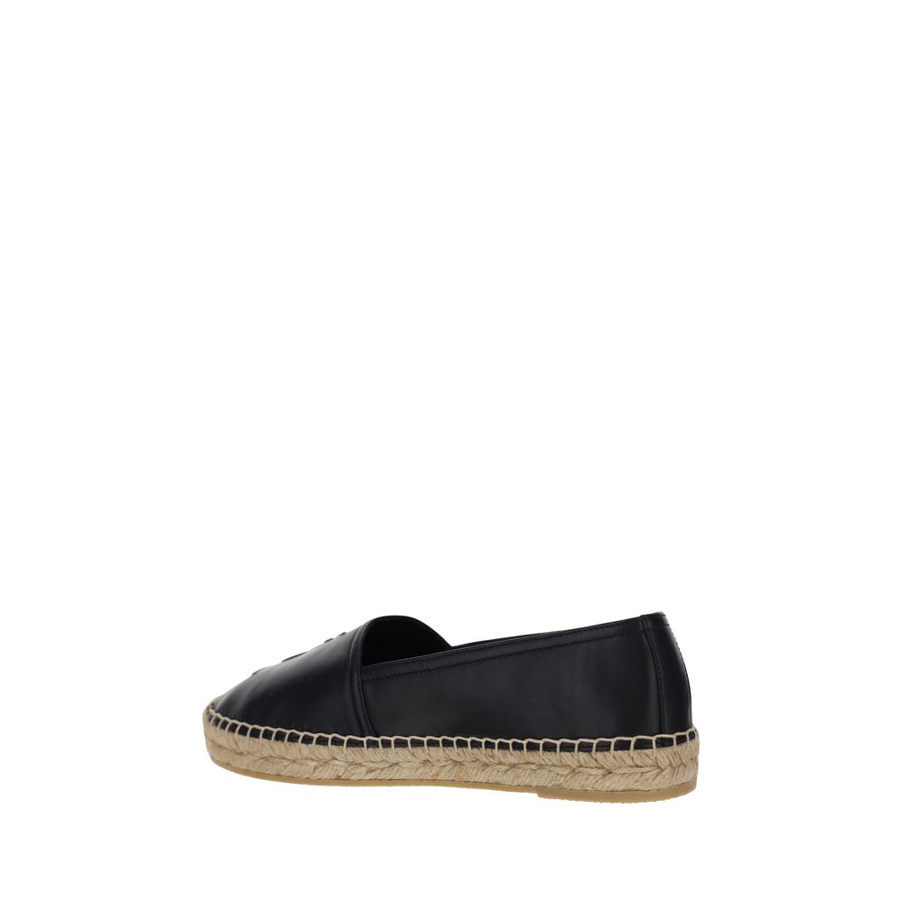 Saint Laurent Black Lamb Ovis Aries Aries Espadrilles | Regal Royce