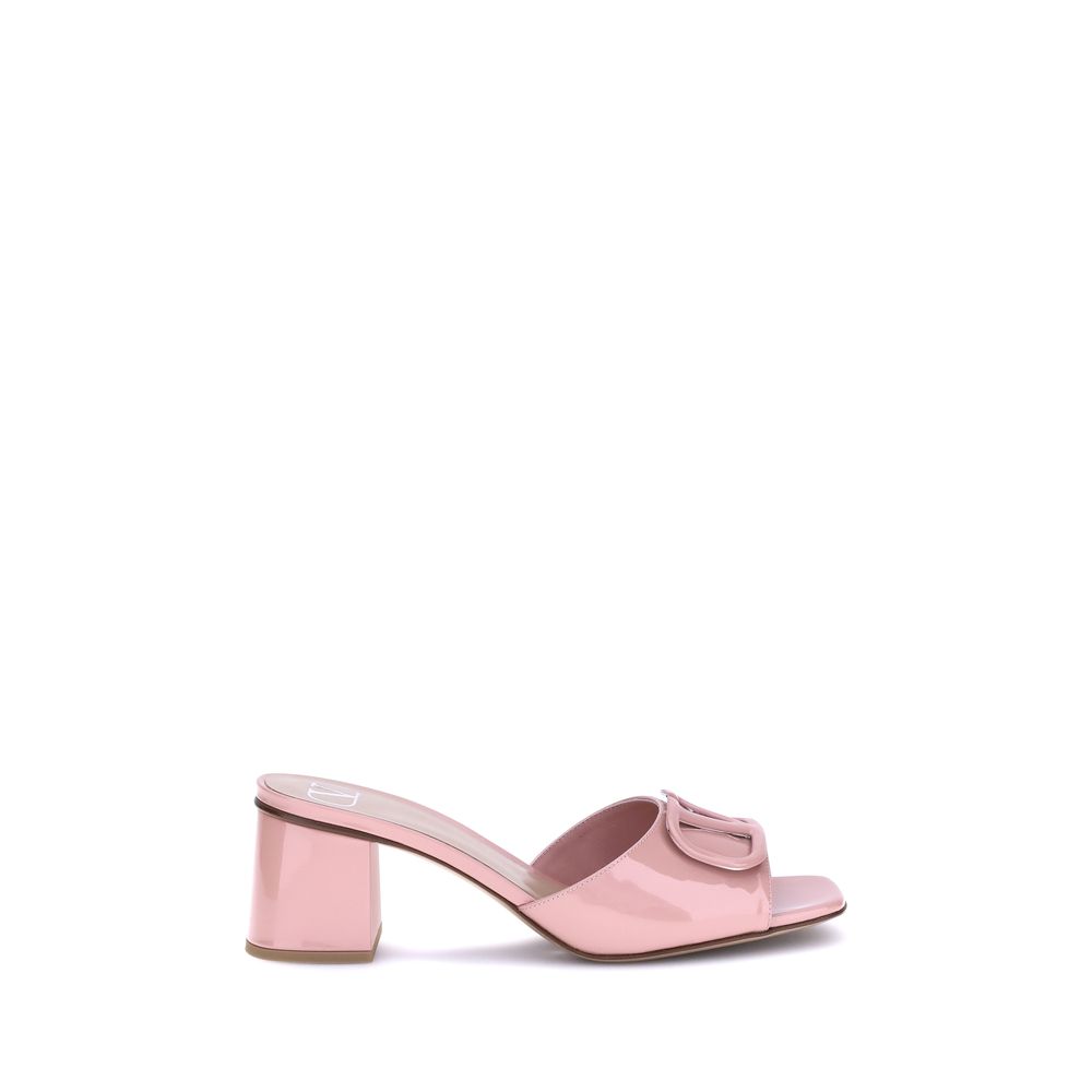 Valentino Garavani Multicolor Calf Leather Bos Taurus Flat Sandals | Regal Royce