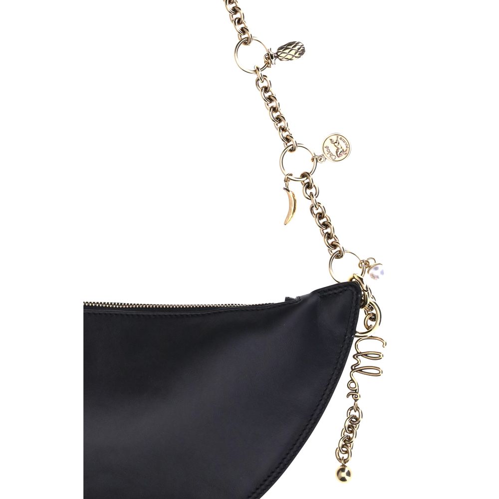 Chloé Black Calf Leather Bos Taurus Shoulder Bag | Regal Royce