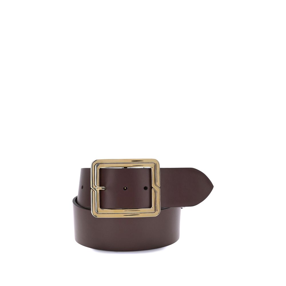 Etro Brown Calf Leather Bos Taurus Regular Belt | Regal Royce