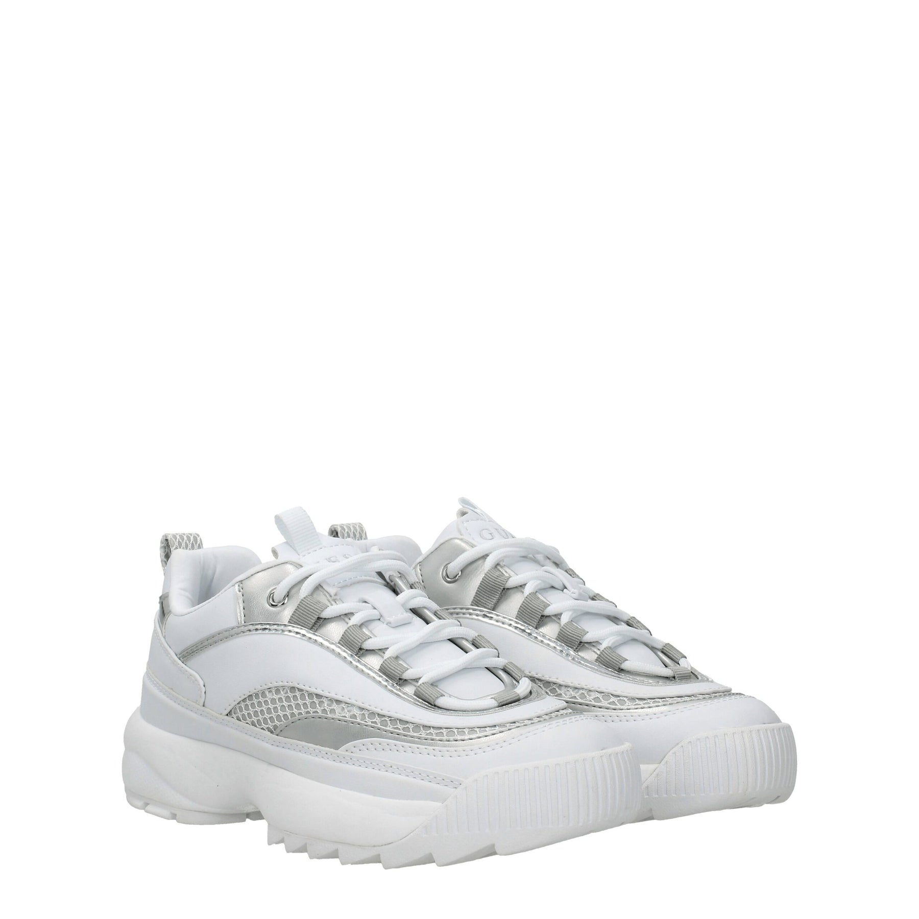 Guess White Polyethylene Chunky Sneakers | Regal Royce