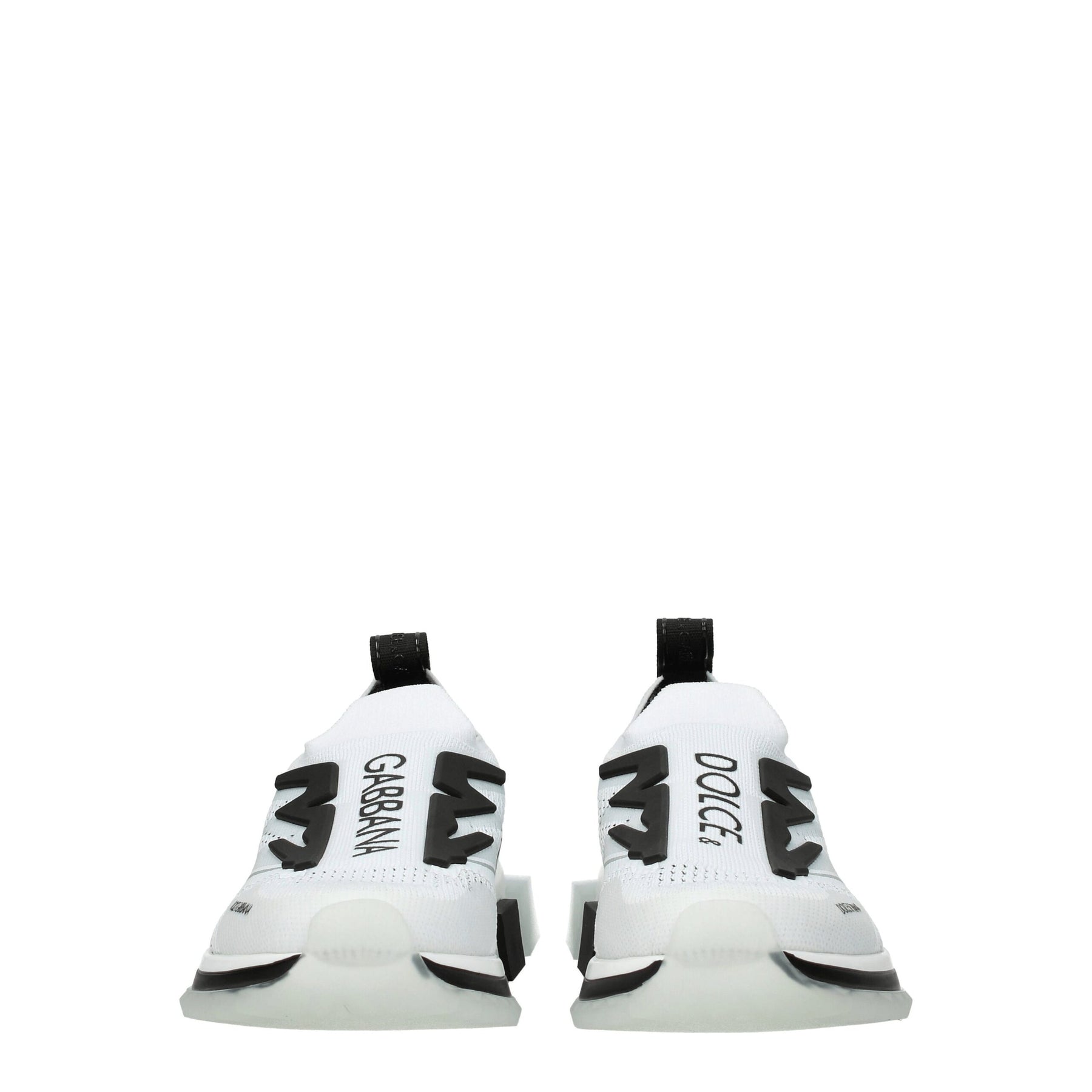Dolce & Gabbana White Fabric Athletic Sneakers | Regal Royce