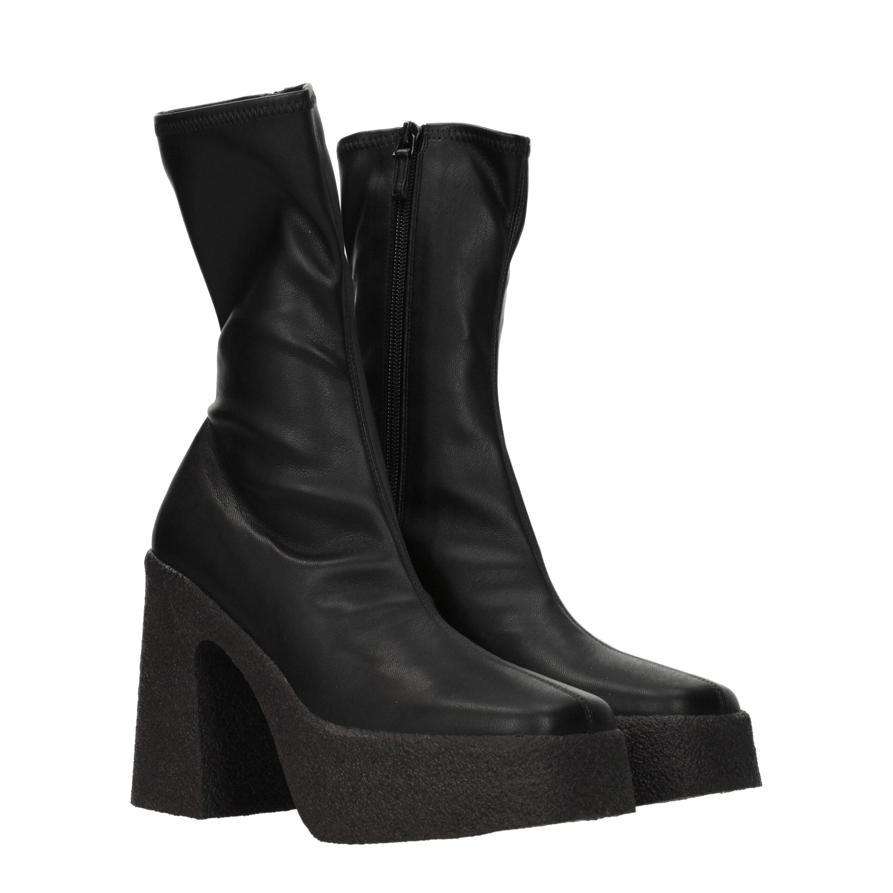 Stella McCartney Black Leather Ankle Boots | Regal Royce