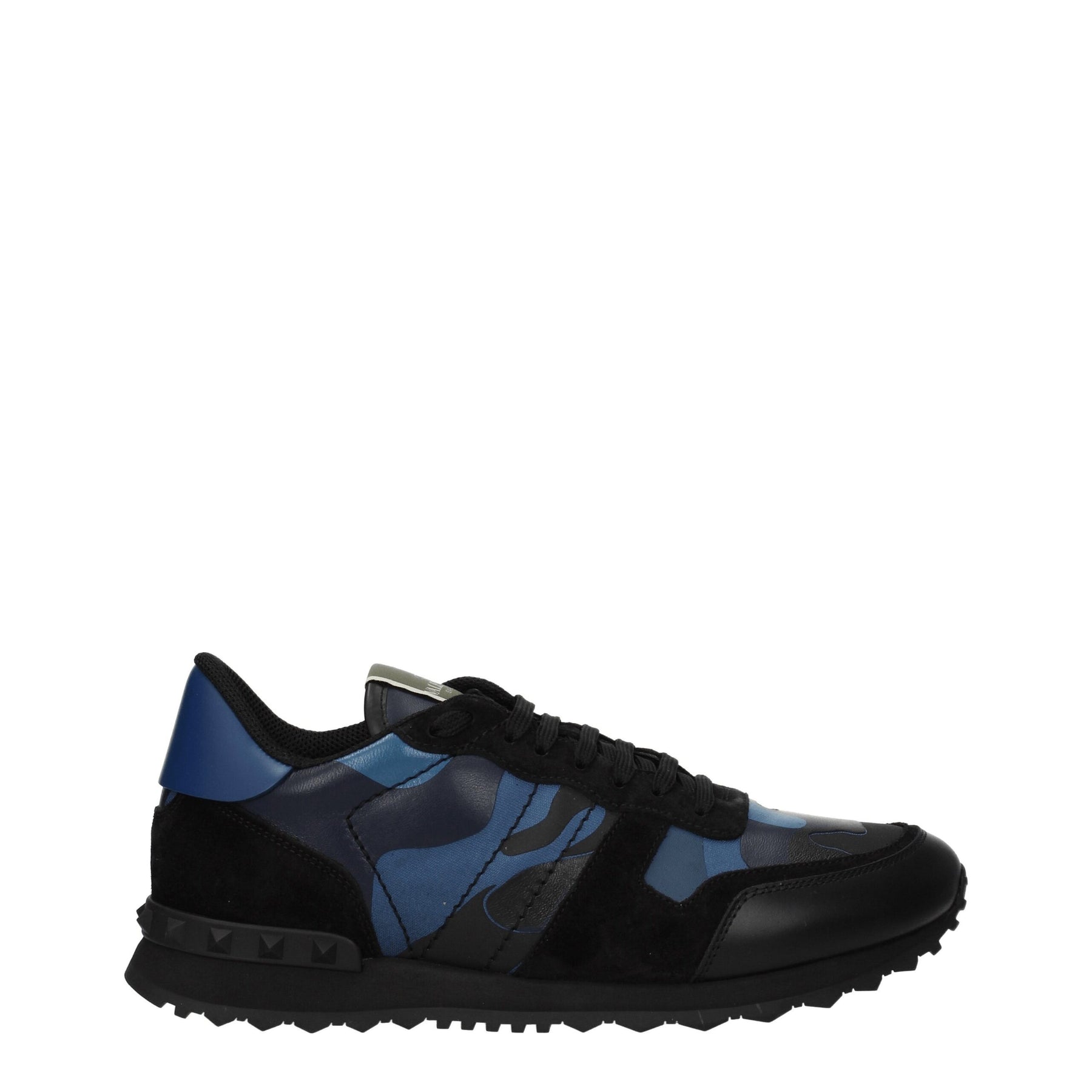 Valentino Garavani Blue Leather Low Top Sneakers | Regal Royce