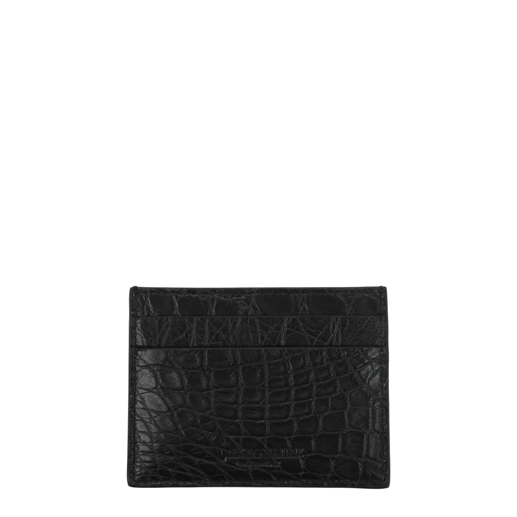 Billionaire Italian Couture Black Crocodile Cardholder | Regal Royce