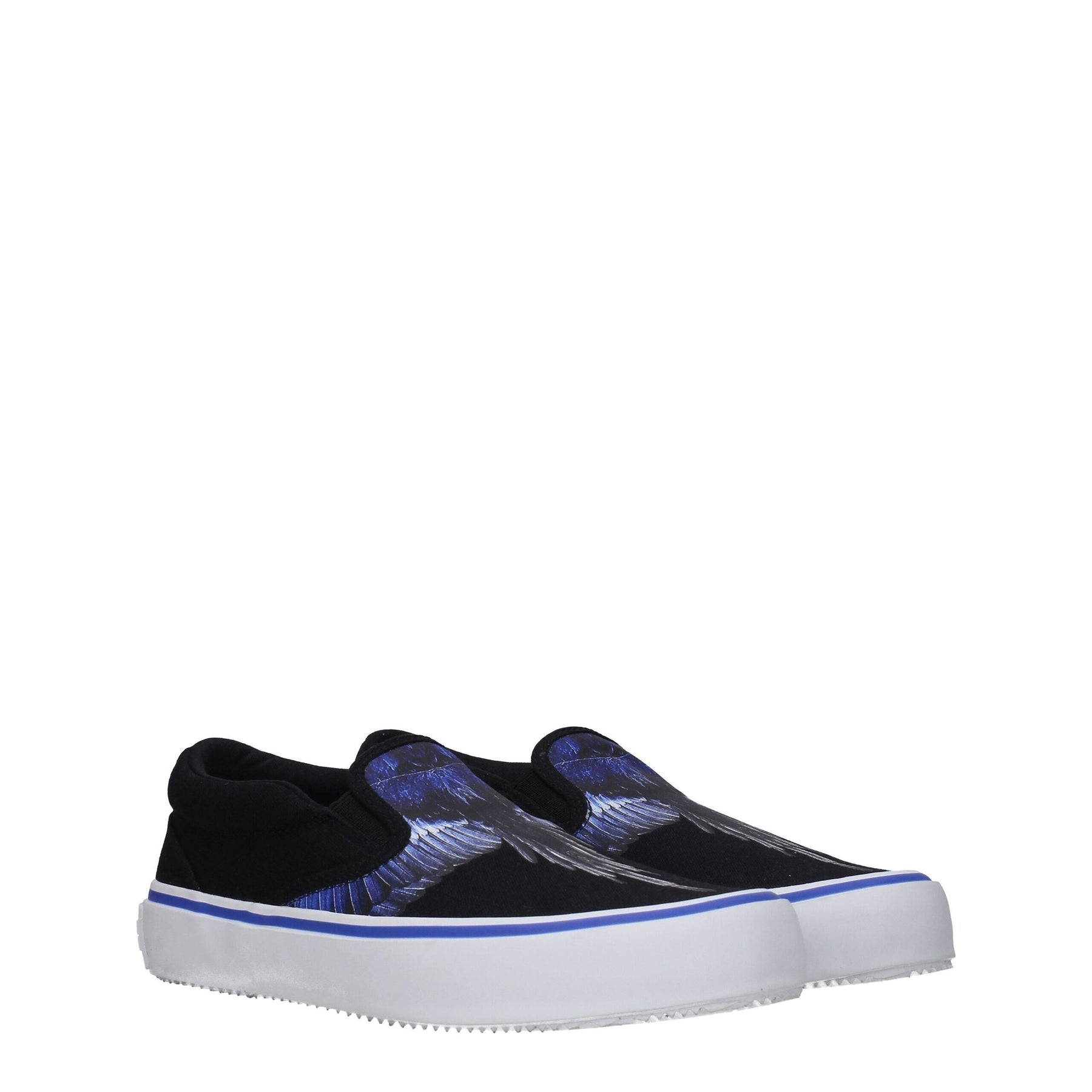 Marcelo Burlon Black Fabric Slip-On Loafers | Regal Royce