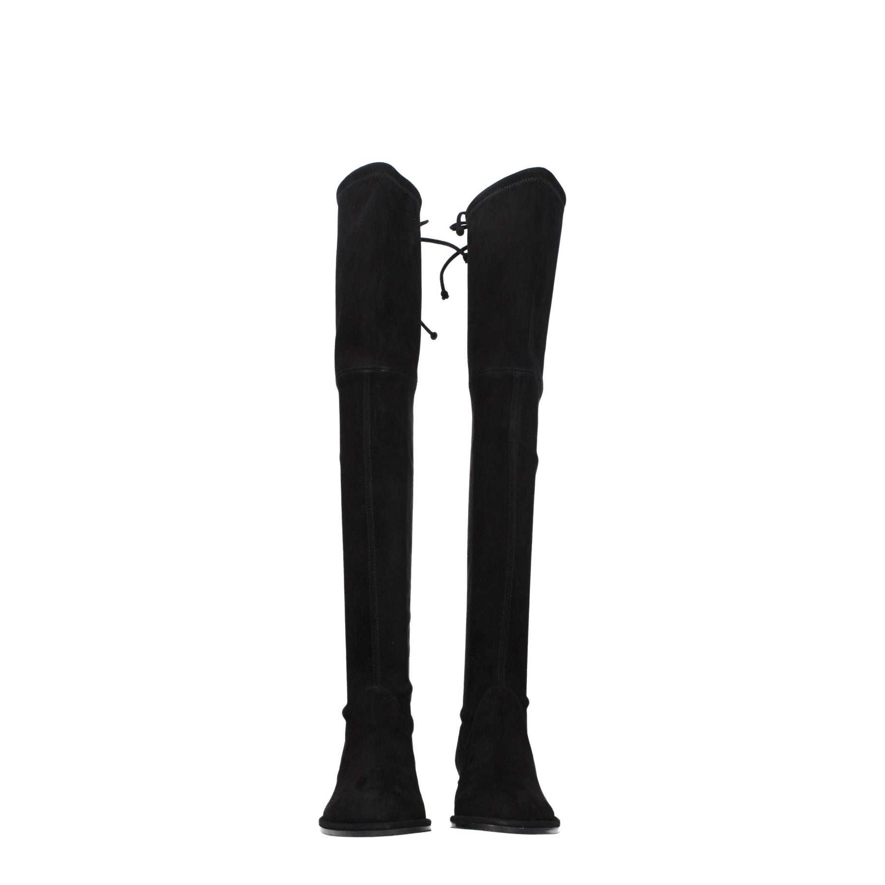 Stuart Weitzman Black Leather Over The Knee | Regal Royce